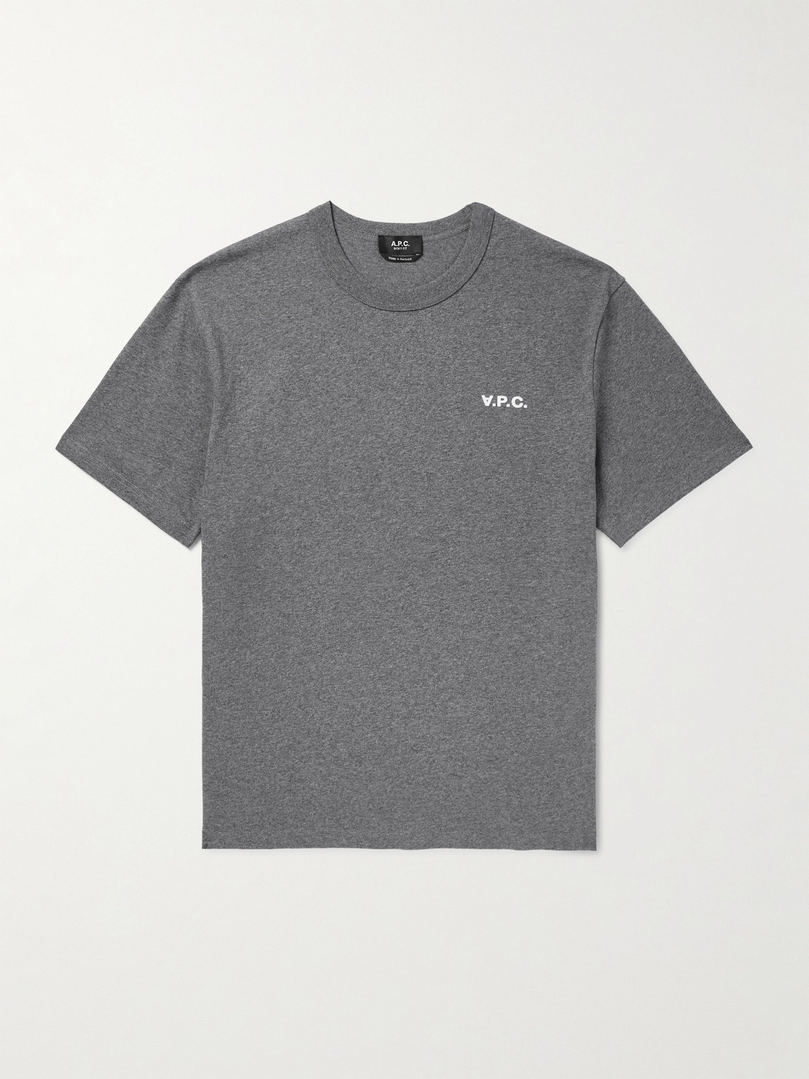 A.P.C. Logo-Flocked Cotton-Jersey T-Shirt - Men