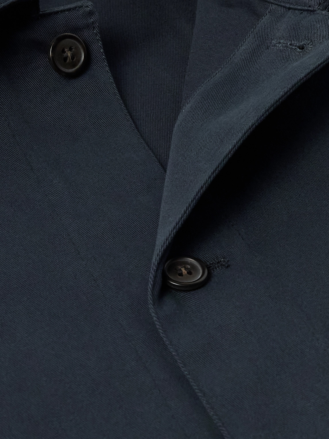 Apc Kerlouan Logo-embroidered Cotton-twill Overshirt In Blue
