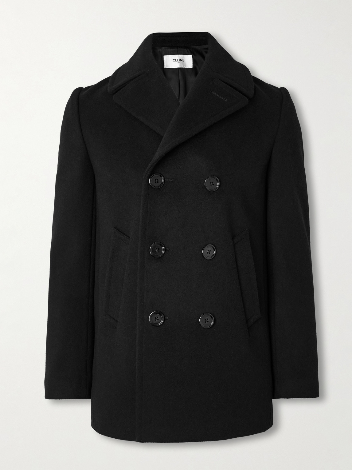 Slim-Fit Double-Breasted Cashmere Coat