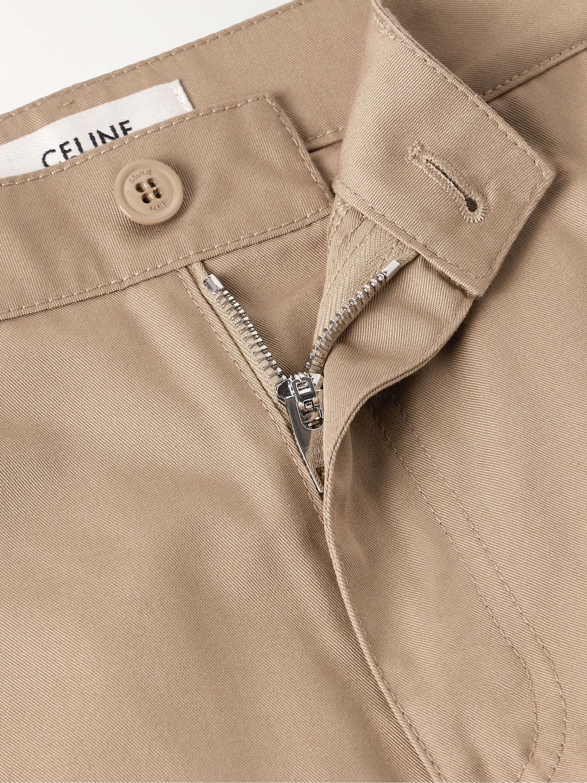 CELINE HOMME Straight-Leg Twill Cargo Trousers for Men | MR