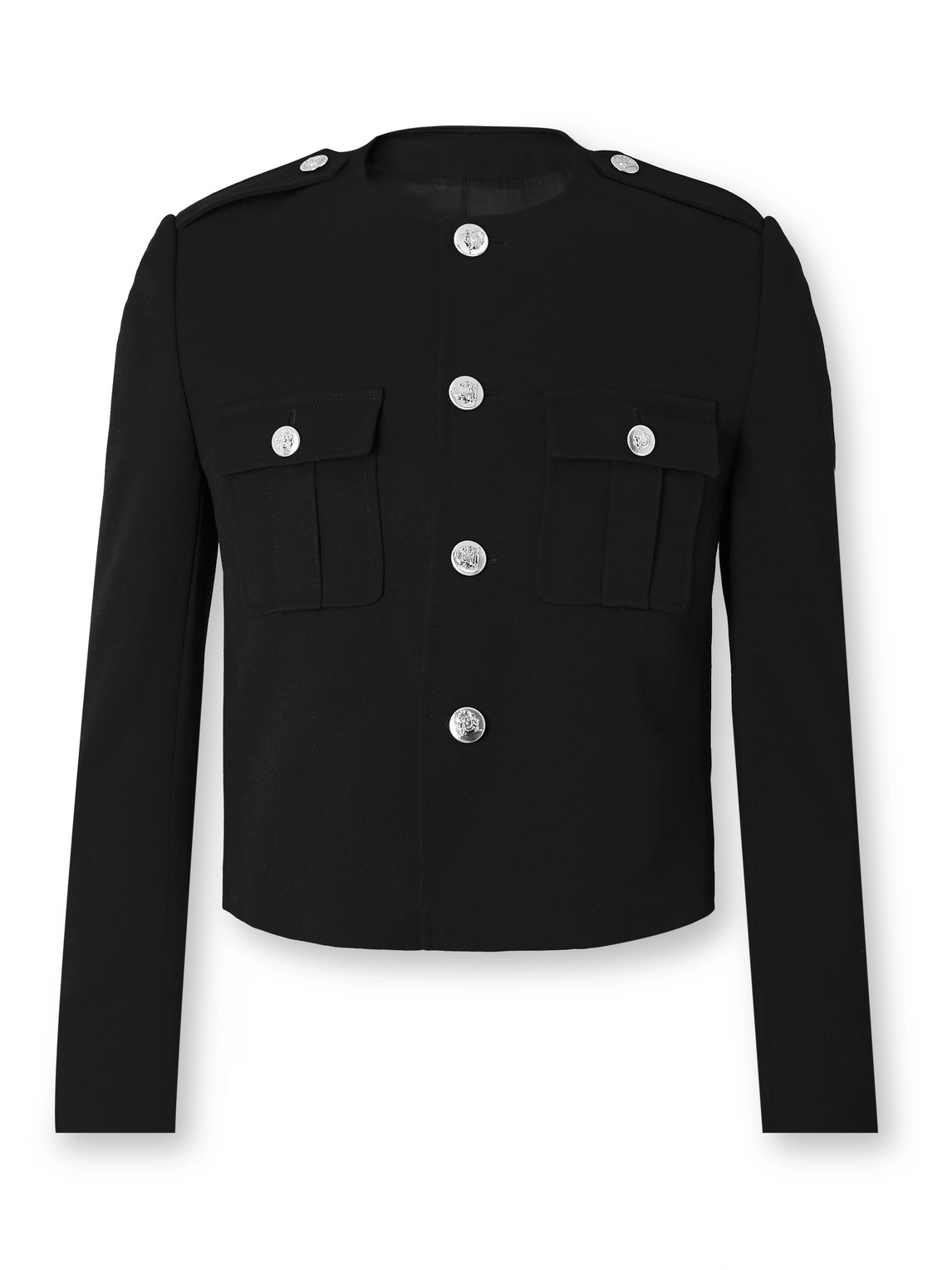 Celine Chasseur Officier Wool-twill Jacket In Animal Print