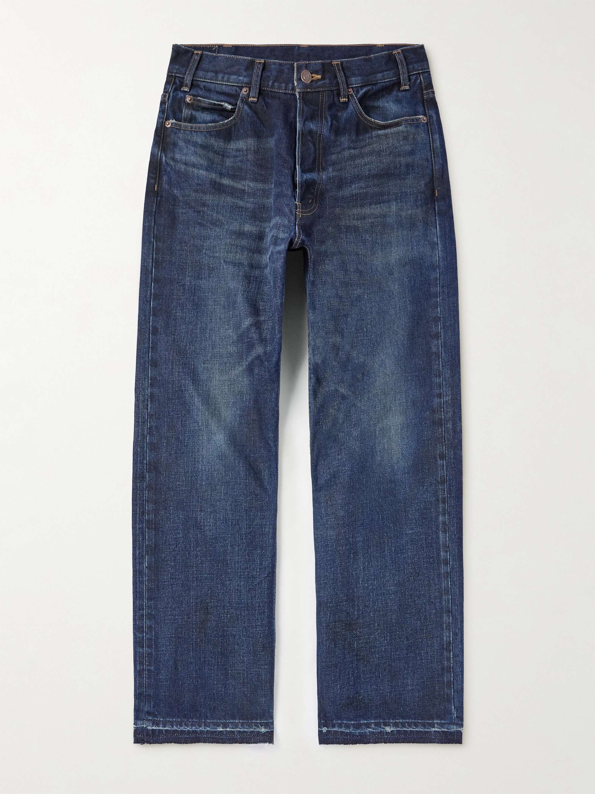 CELINE HOMME Wesley Straight-Leg Distressed Jeans for Men