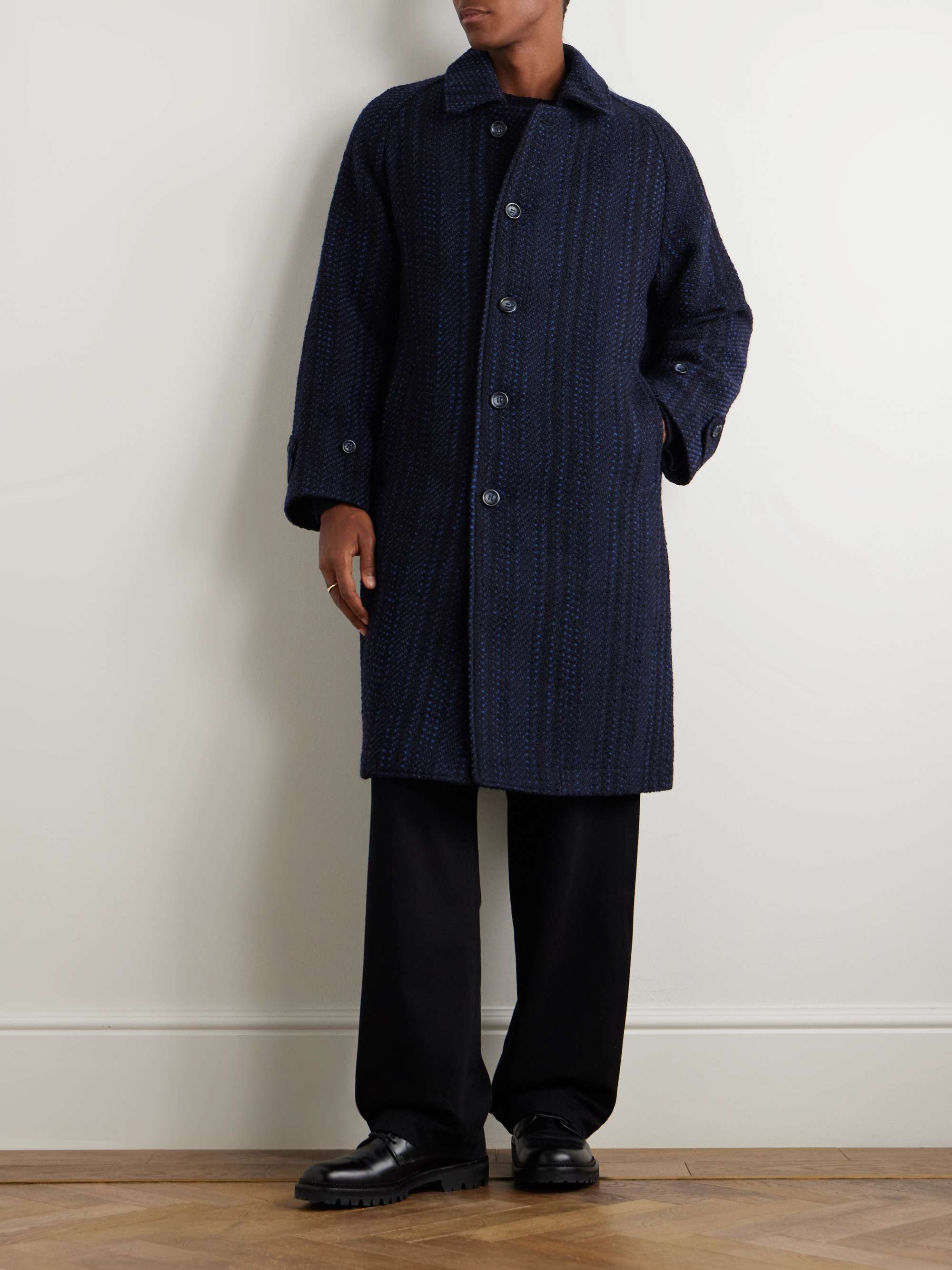 Oversized Wool Balmacaan Coat