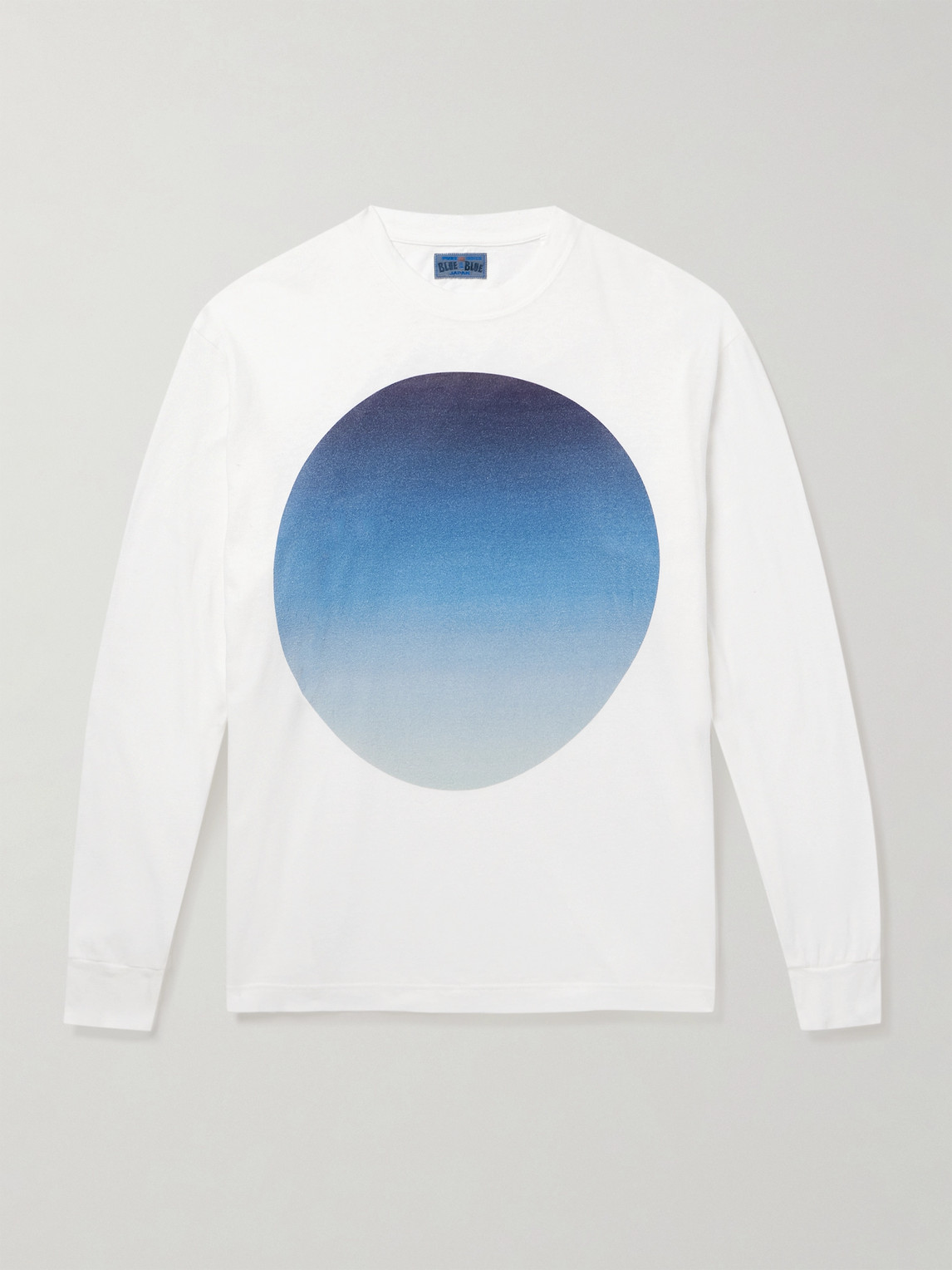 Blue Blue Japan Printed Cotton-jersey T-shirt In White