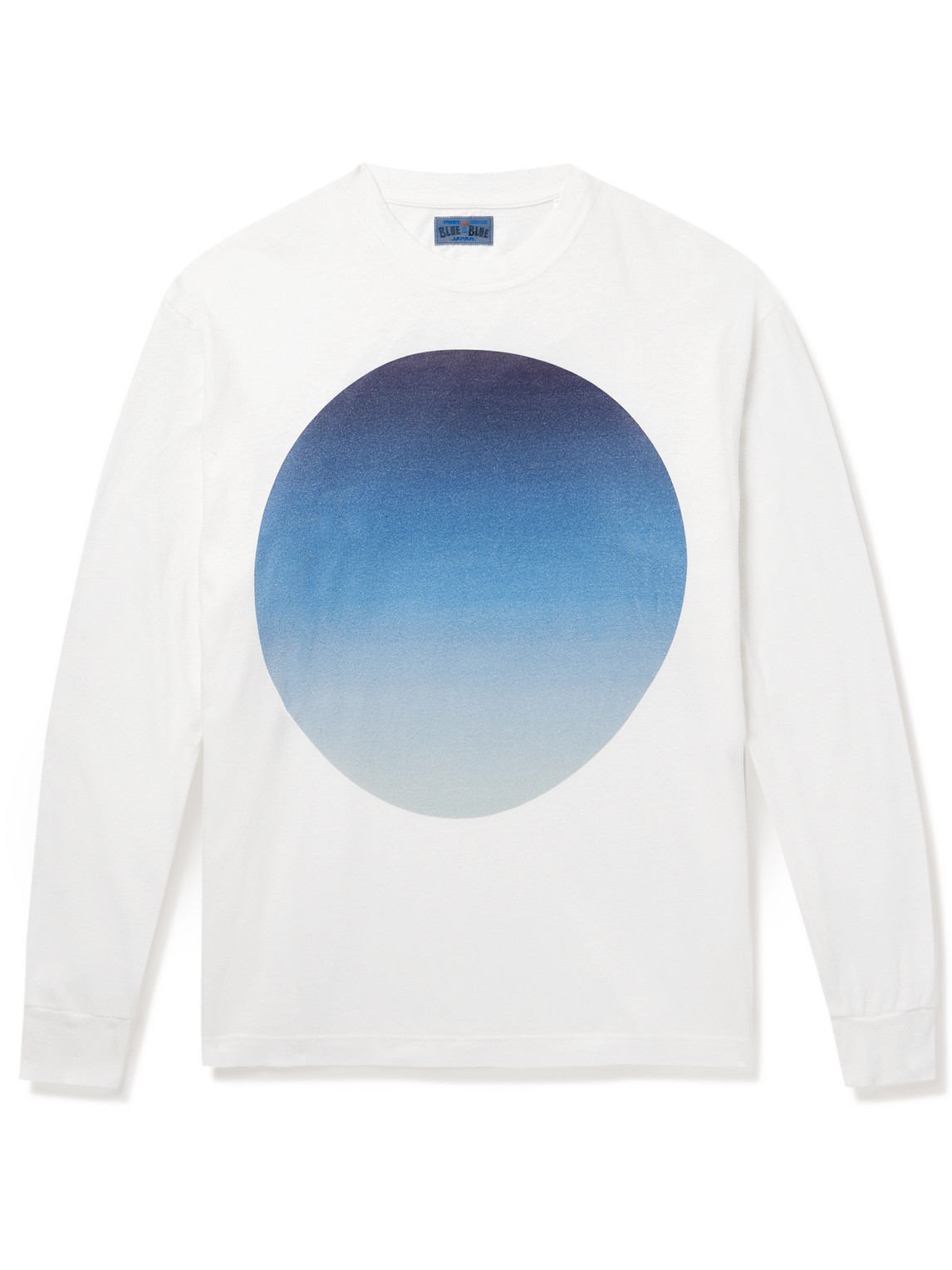 Blue Blue Japan Printed Cotton-jersey T-shirt In White