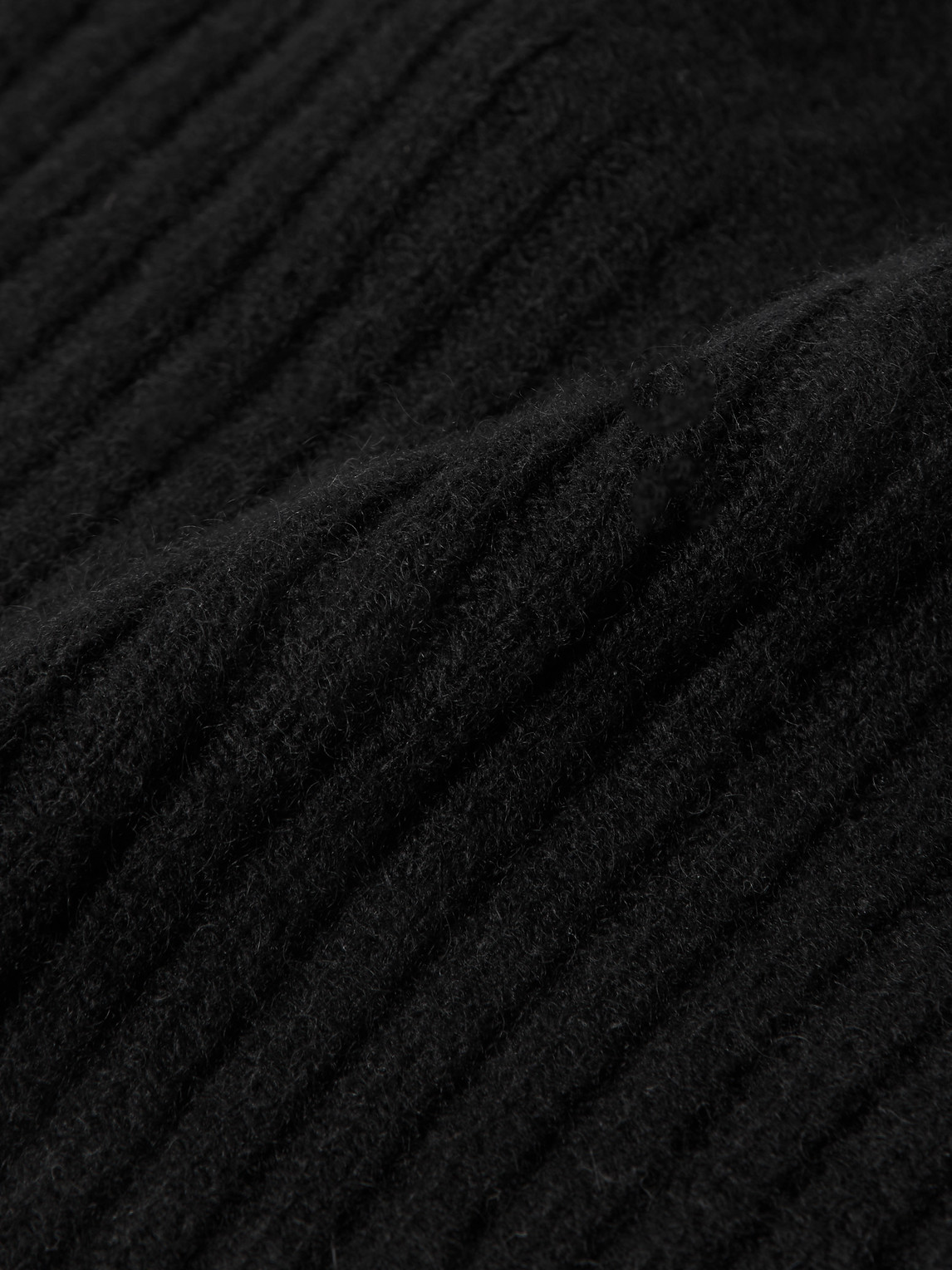 Ribbed Cashmere Beanie