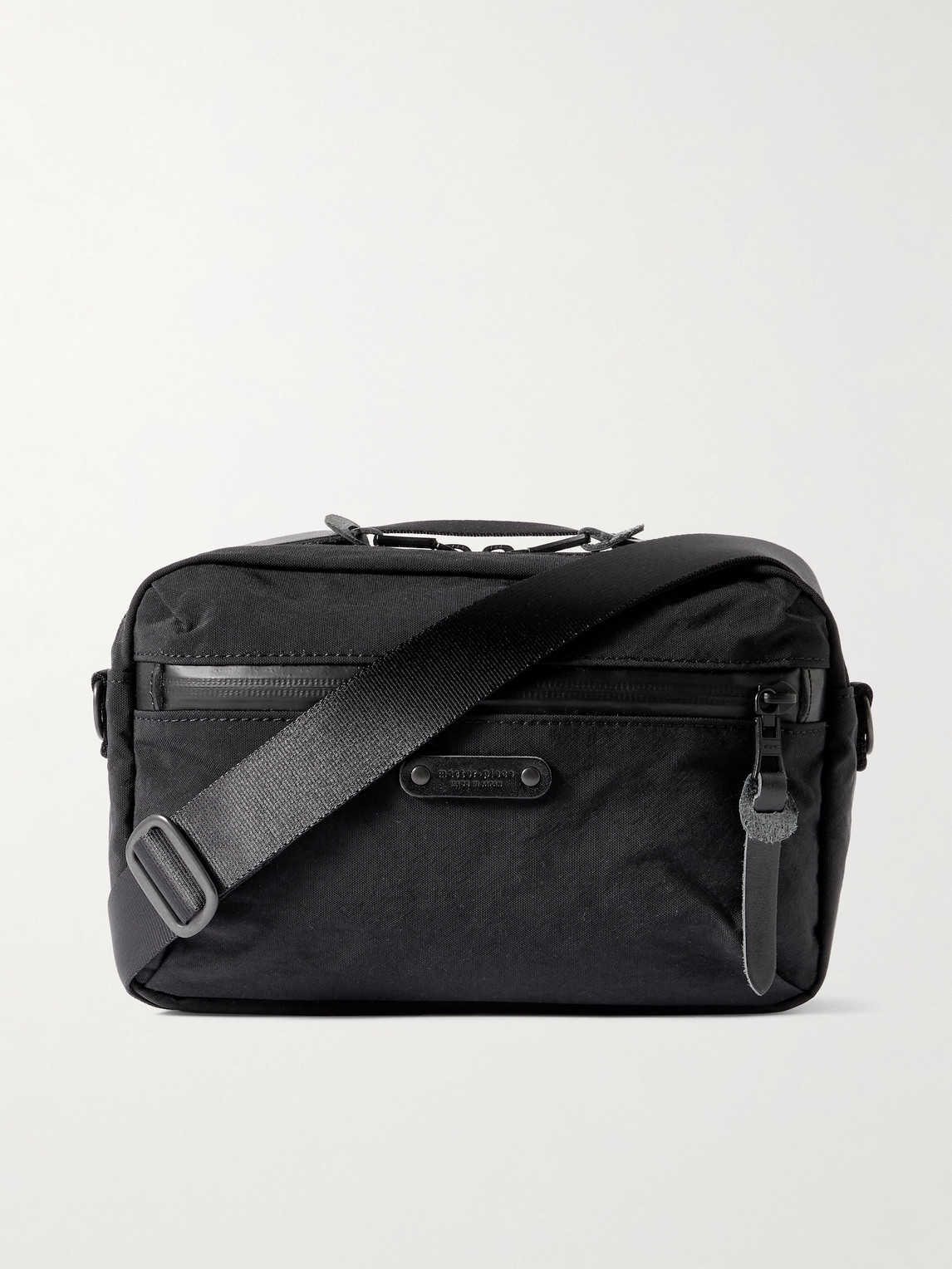 Master-Piece Root S Leather-Trimmed Nylon Messenger Bag - Men