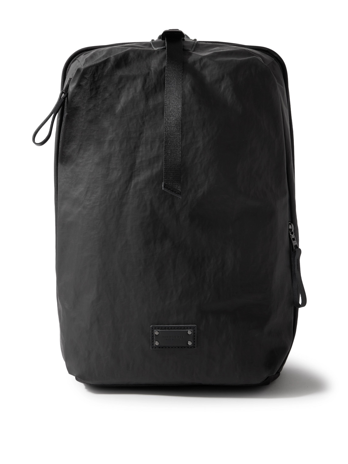 Master-piece Bump L Canvas And Leather-trimmed Cordura® Nylon Backpack In Black