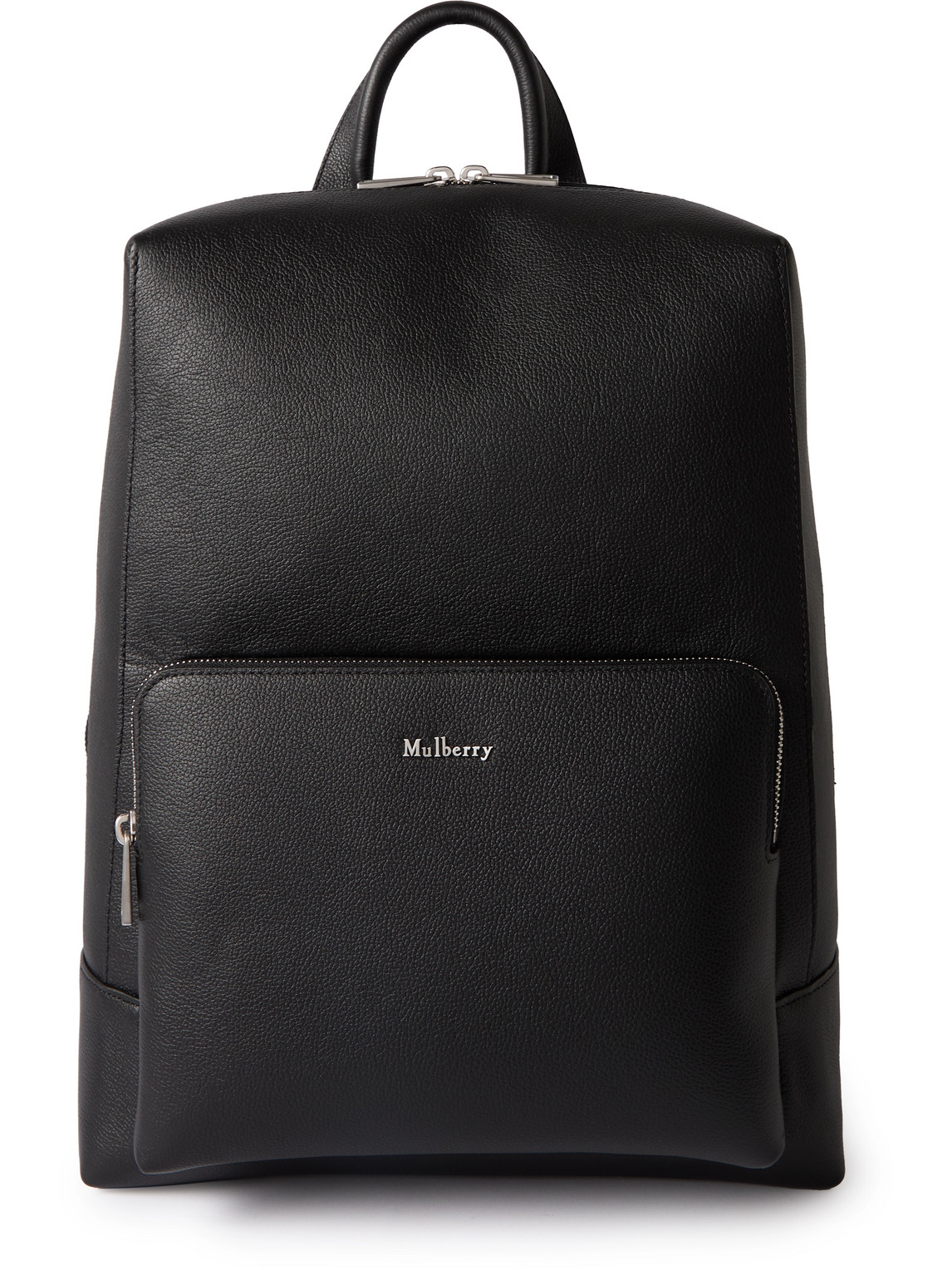 Mulberry Farringdon Pebble-grain Leather Backpack In Black