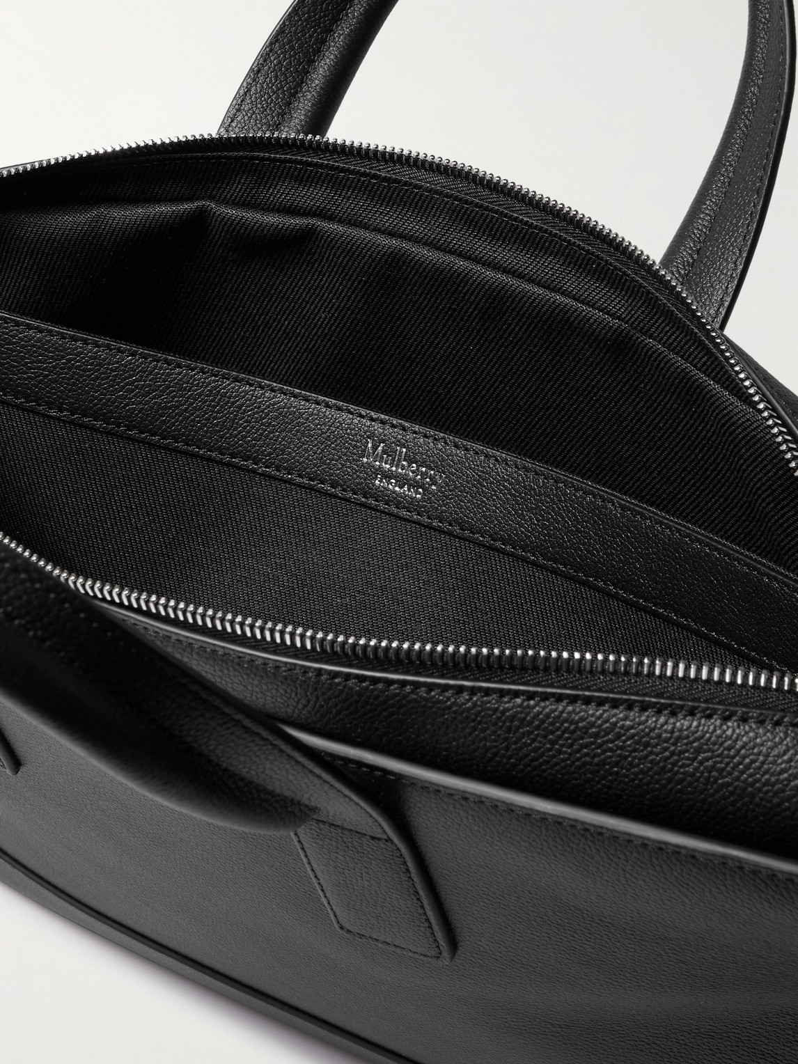Mulberry - Farringdon Pebble-Grain Leather Briefcase - Men