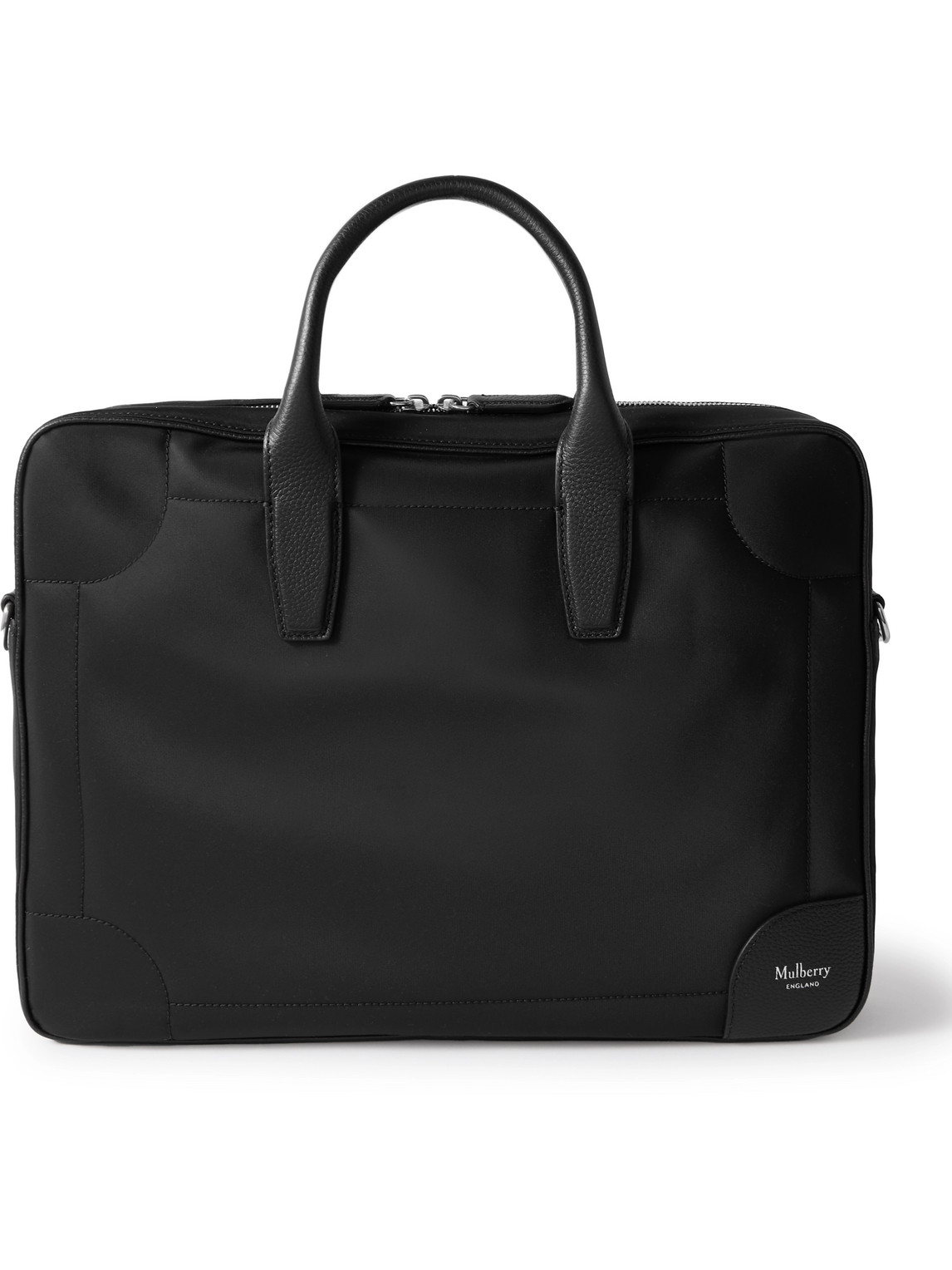 Mulberry - Farringdon Pebble-Grain Leather Briefcase - Men