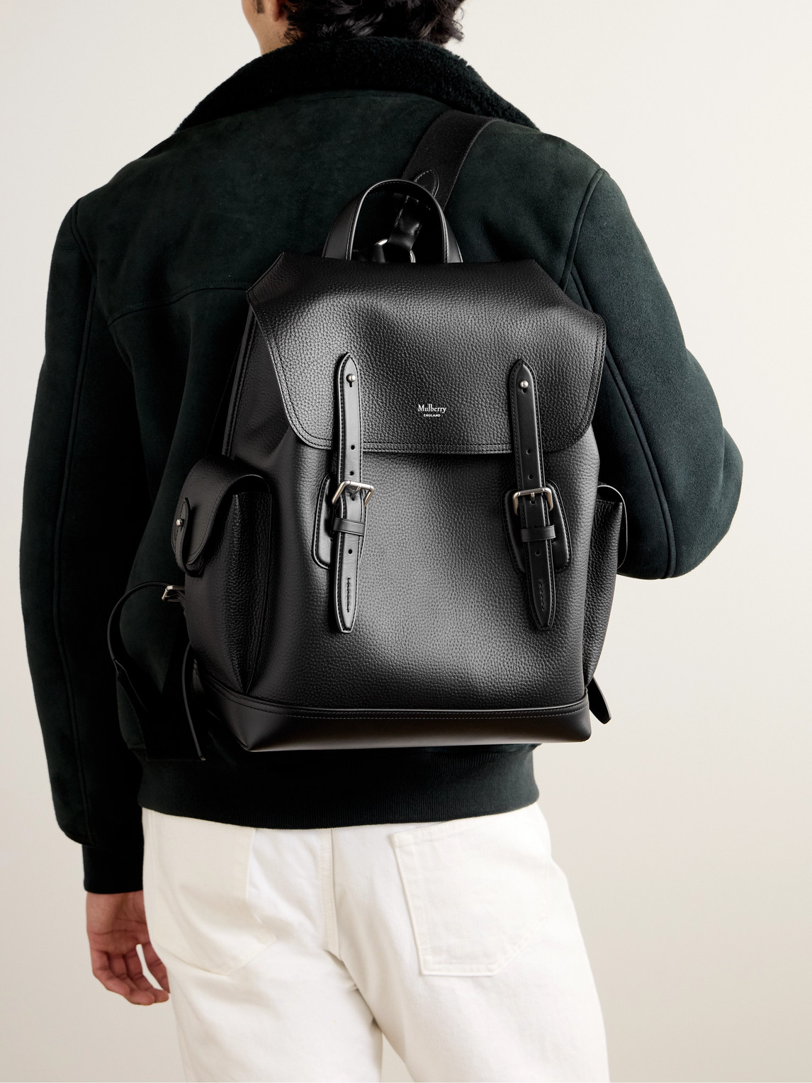 Heritage Pebble-Grain Leather Backpack — 2
