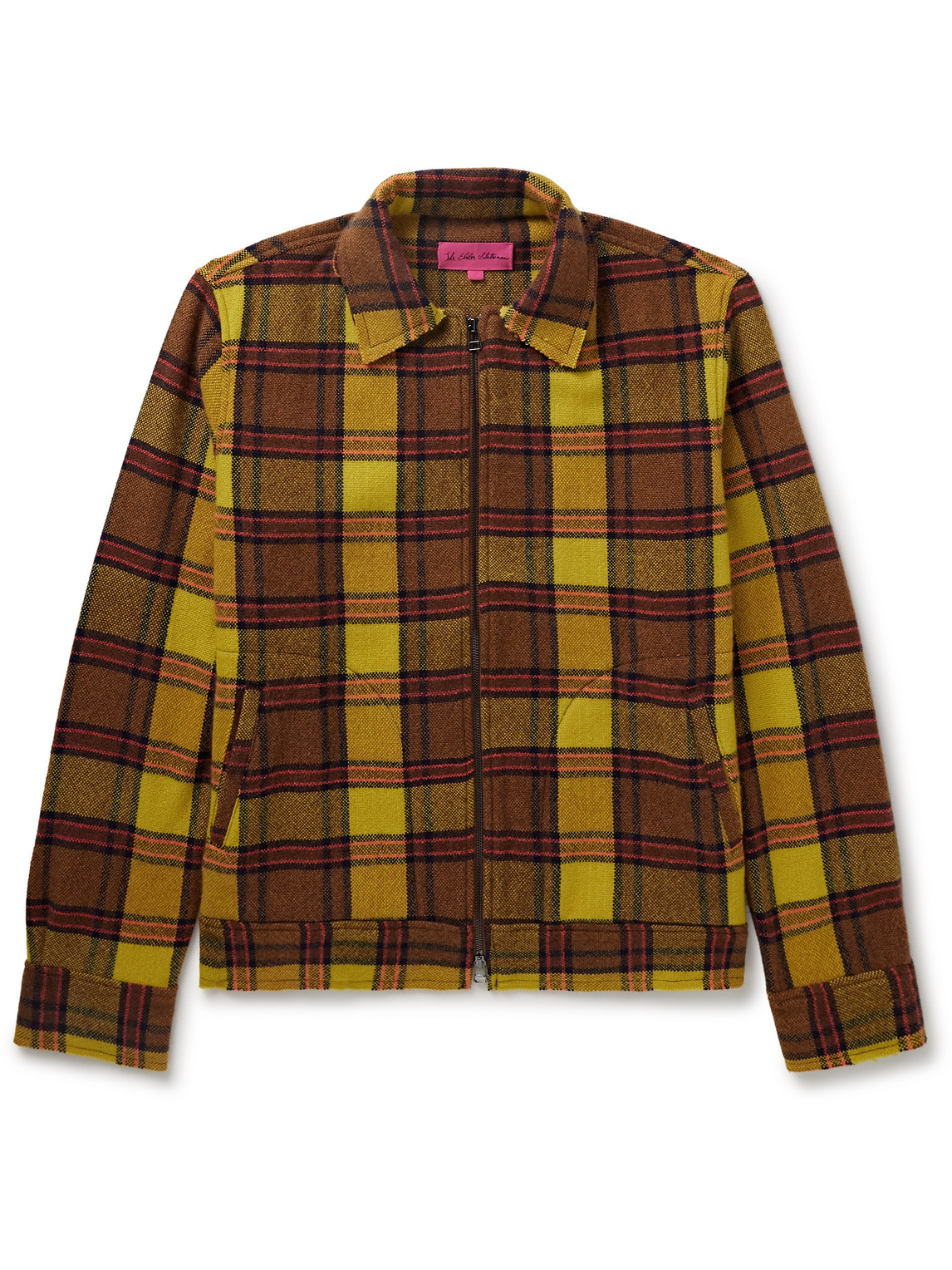 The Elder Statesman - Ian Checked Cashmere Bomber Jacket - Men - Brown - L