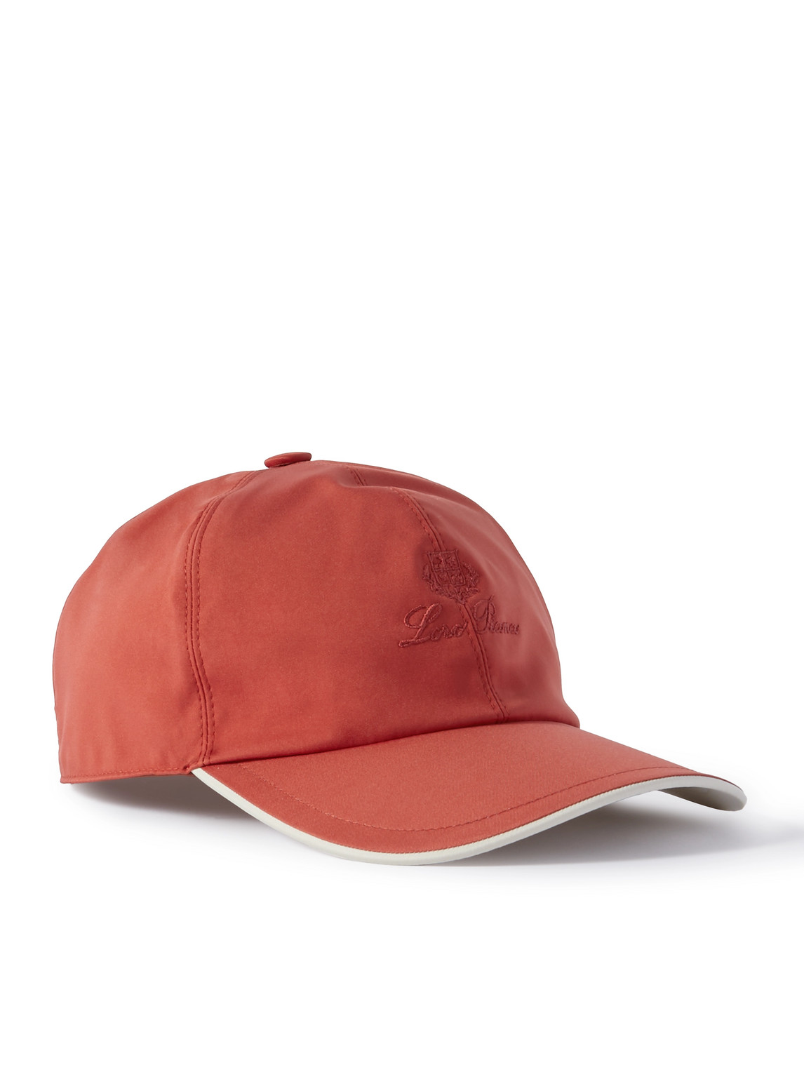 Loro Piana Logo-embroidered Storm System® Shell Baseball Cap In Orange