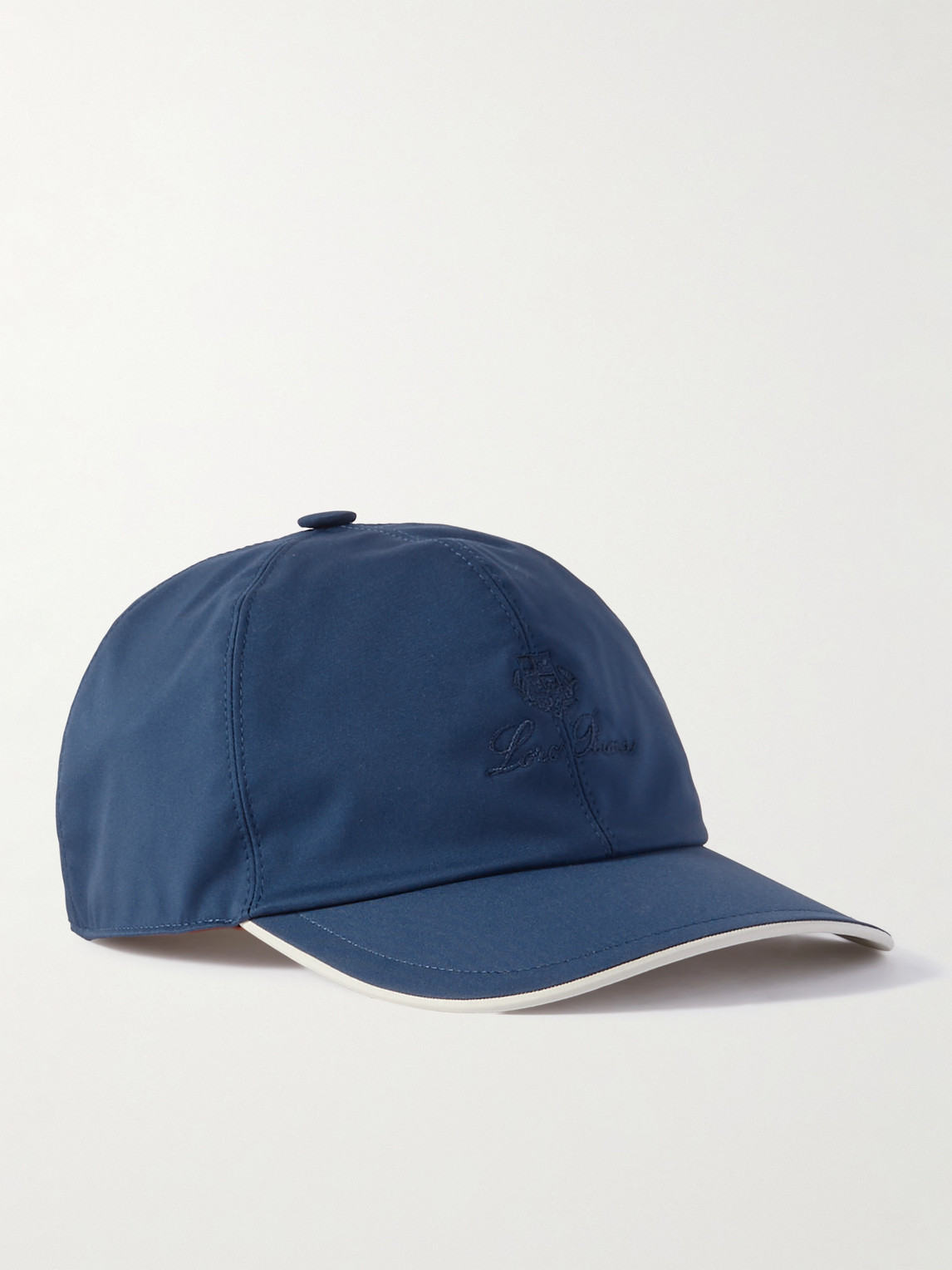 Loro Piana Logo-embroidered Storm System® Shell Baseball Cap In Blue