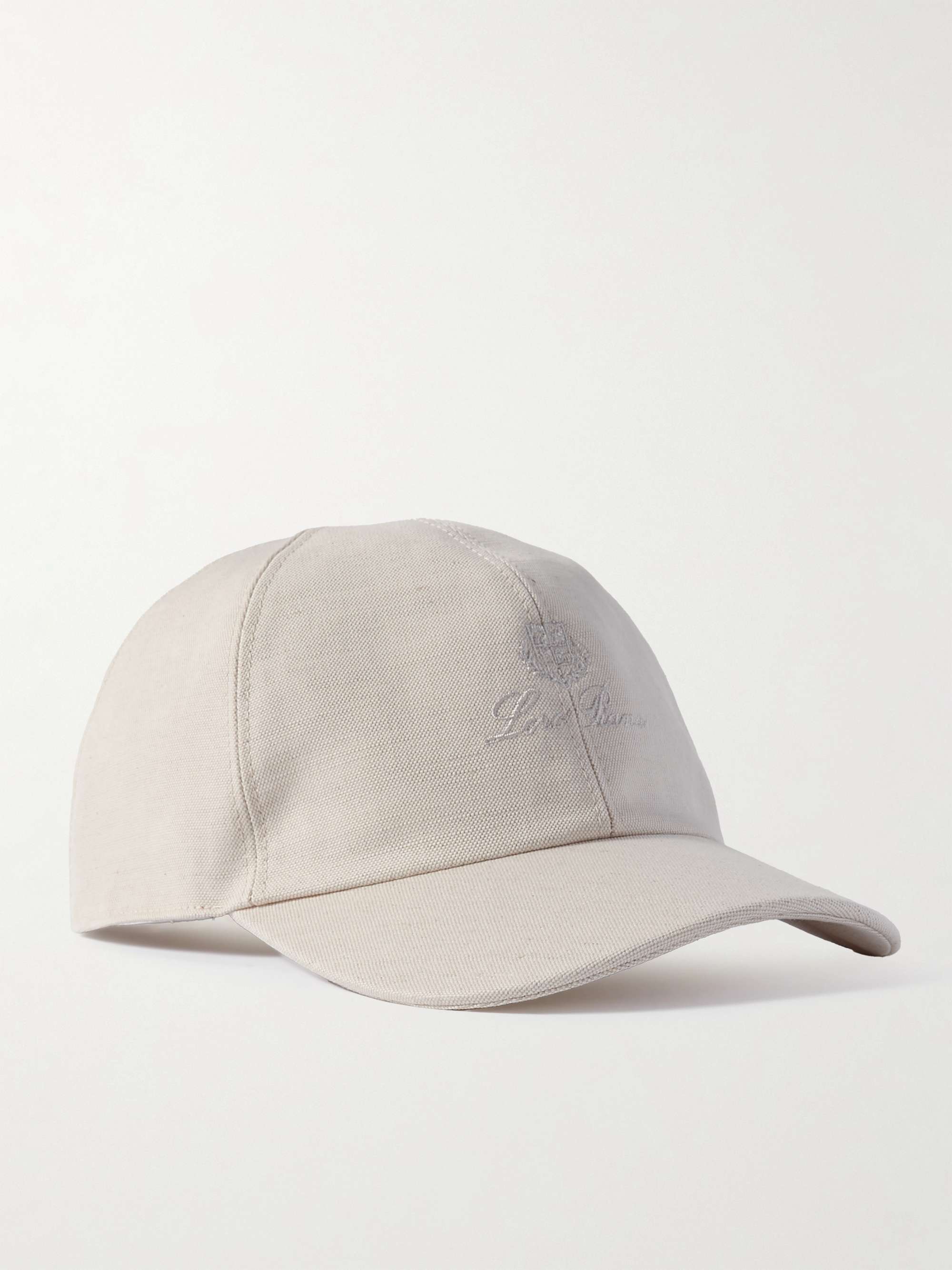 Off-white Logo-Embroidered Cotton and Linen-Blend Baseball