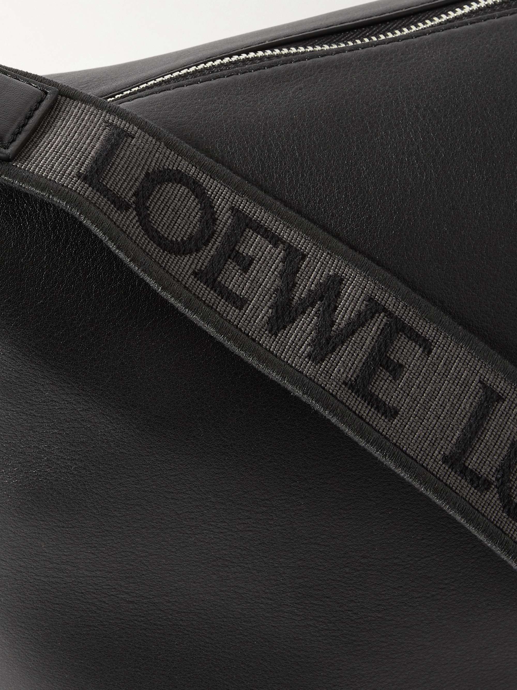 Black Cubi Leather Messenger Bag | LOEWE | MR PORTER