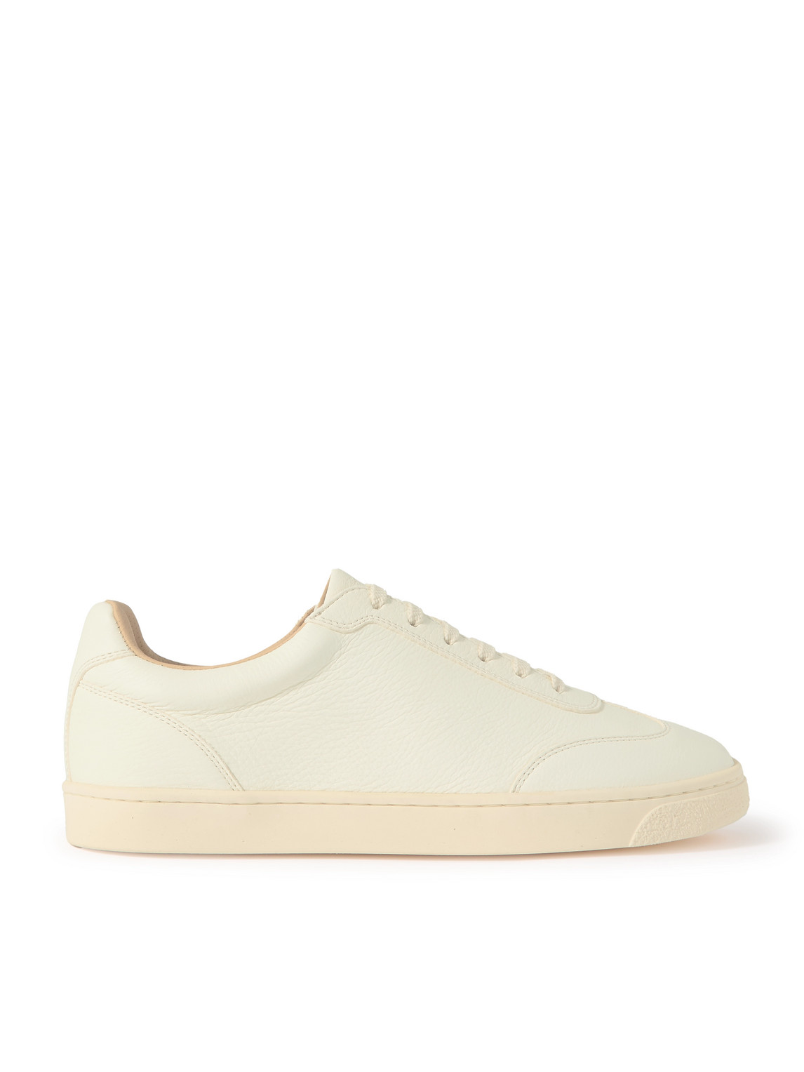 Brunello Cucinelli Essential Leather Sneakers In Neutrals
