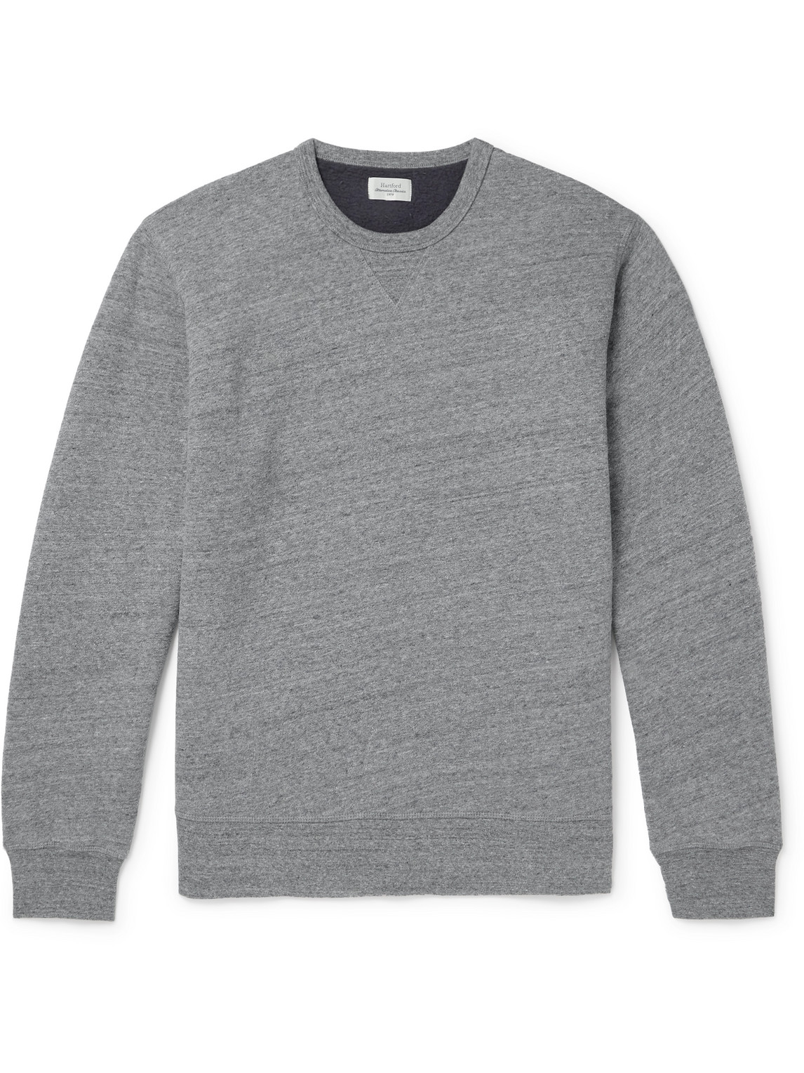 Hartford Cotton-jersey Sweatshirt In Grey