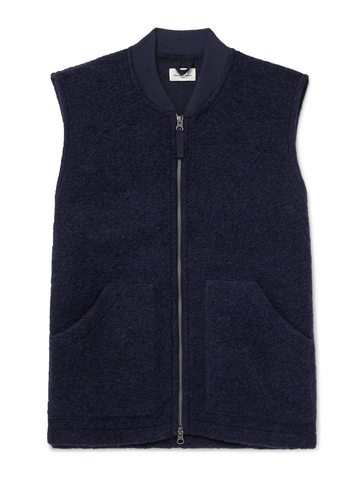 Hartford Mens Knitted Vest In Navy Fabric