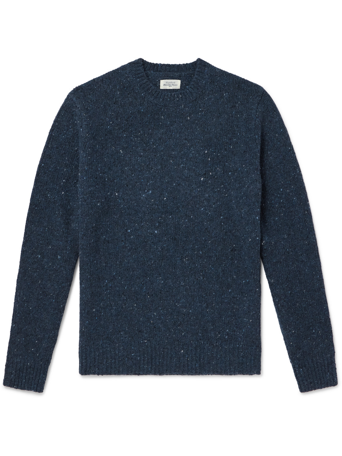 Hartford Donegal Wool-blend Sweater In Blue
