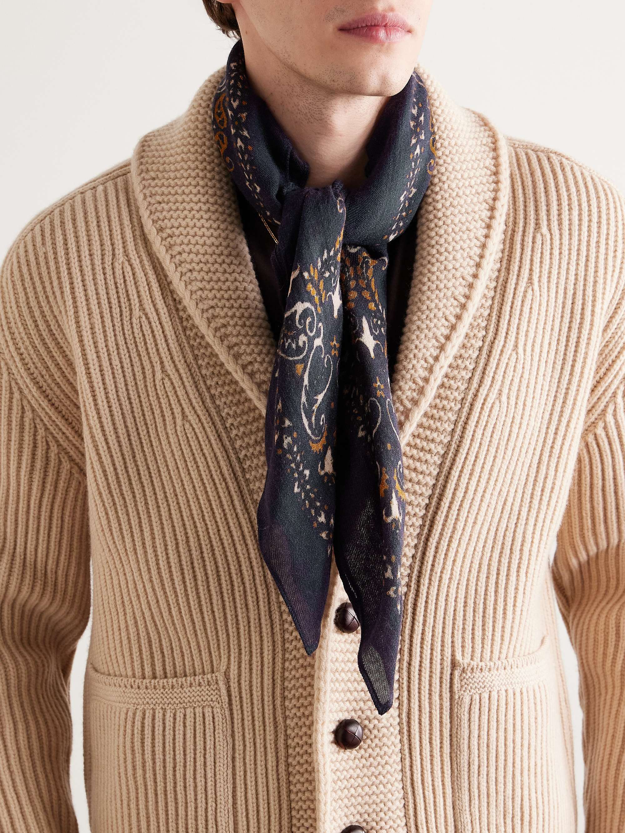 HARTFORD Printed Wool Scarf for Men | MR PORTER HARTFORD Printed Wool Scarf for Men | MR PORTER