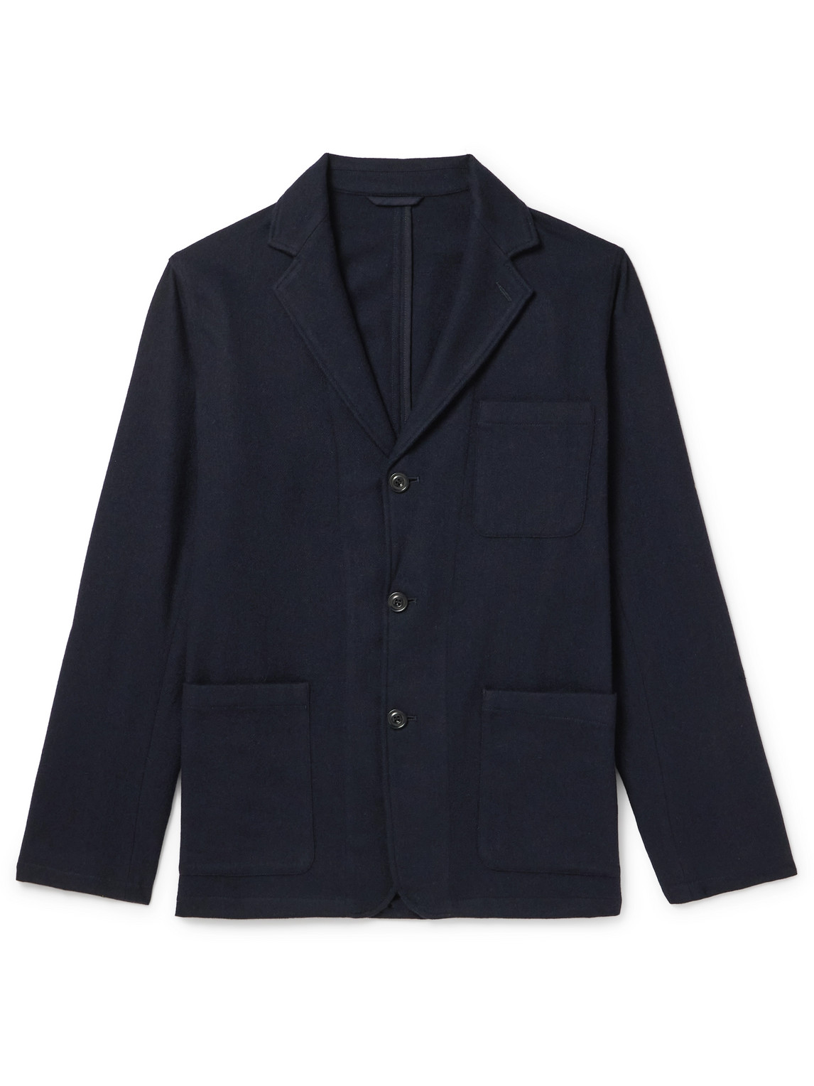 Hartford Jonny Unstructured Wool-blend Suit Jacket In Blue