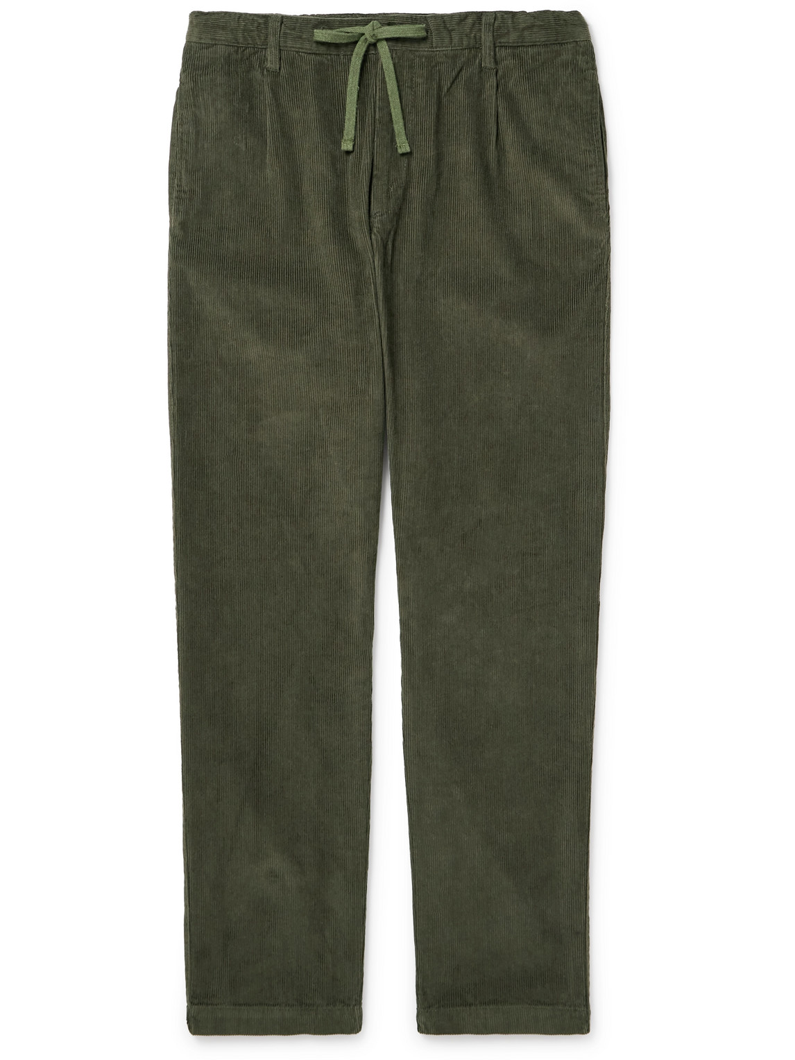 Tanker Slim-Fit Straight-Leg Cotton-Corduroy Drawstring Trousers