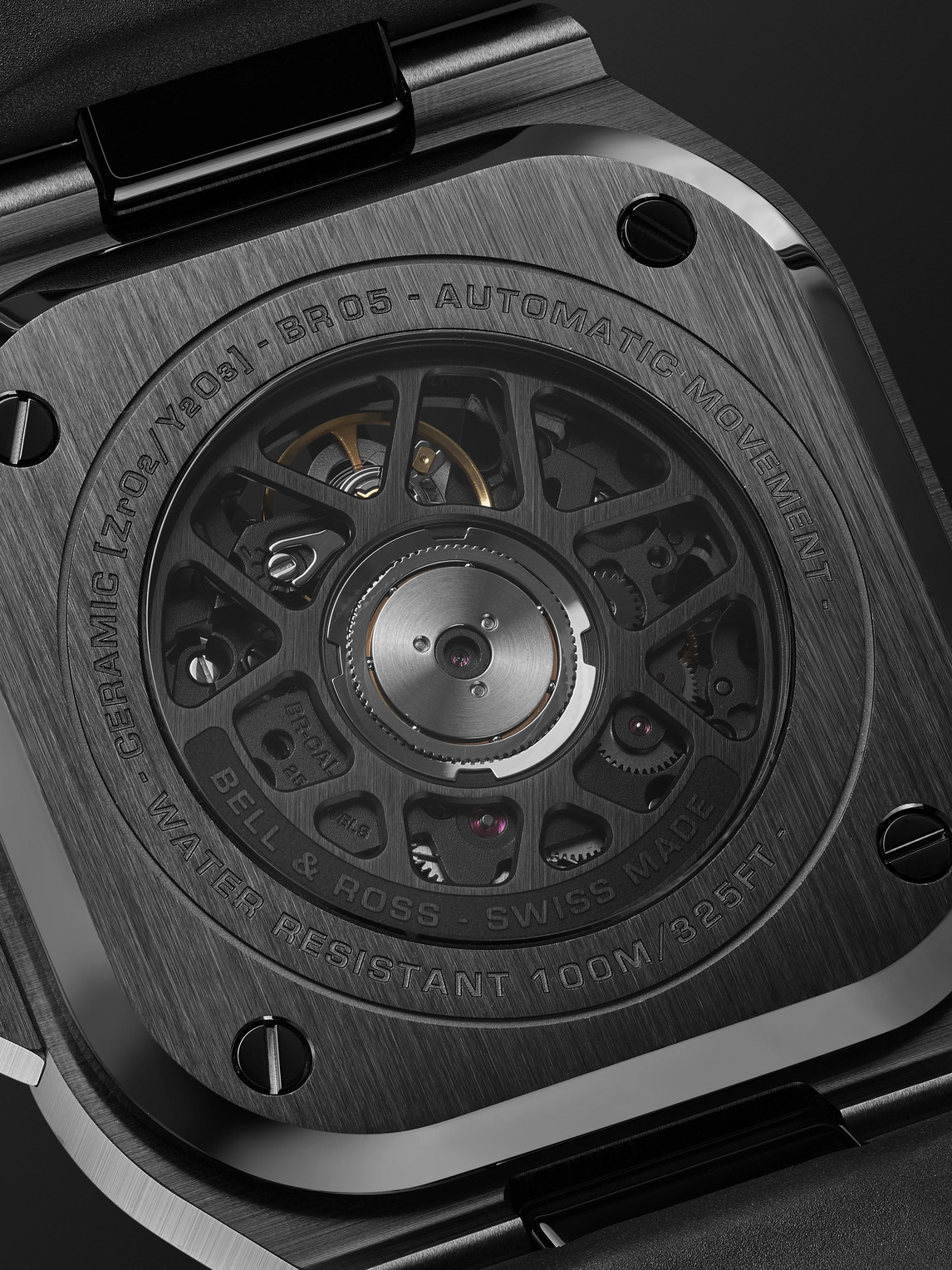  Bell & Ross - Br 05 Skeleton Automatic 41mm Black Ceramic And Rubber Watch, Ref. No. Br05a-bl-sk-ce/srb - Men - Black 