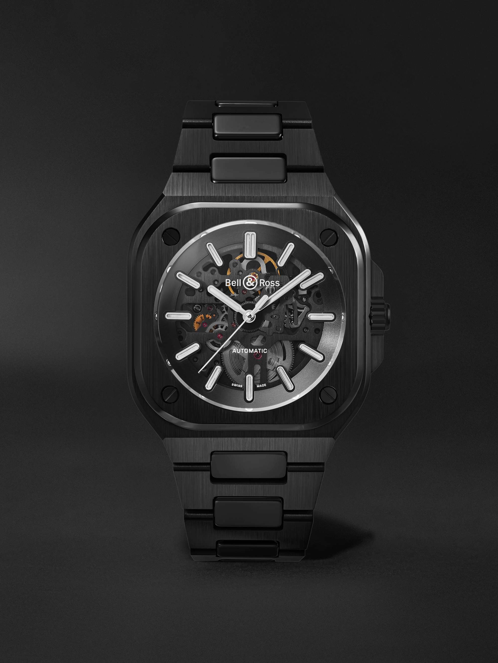 BELL & ROSS BR 05 SKELETON オートマティックウォッチ 41mm ブラック  
