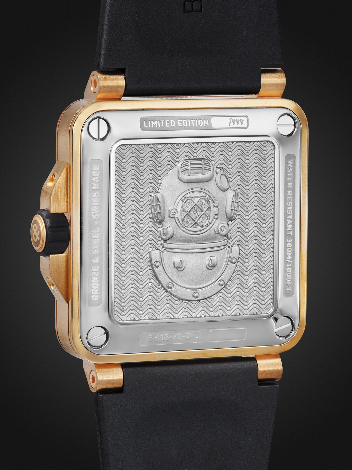  Bell & Ross - Br 03-92 Diver Limited Edition Automatic 42mm Bronze And Rubber Watch, Ref. No. Br0392-d-lt-br/srb - Men - Green 