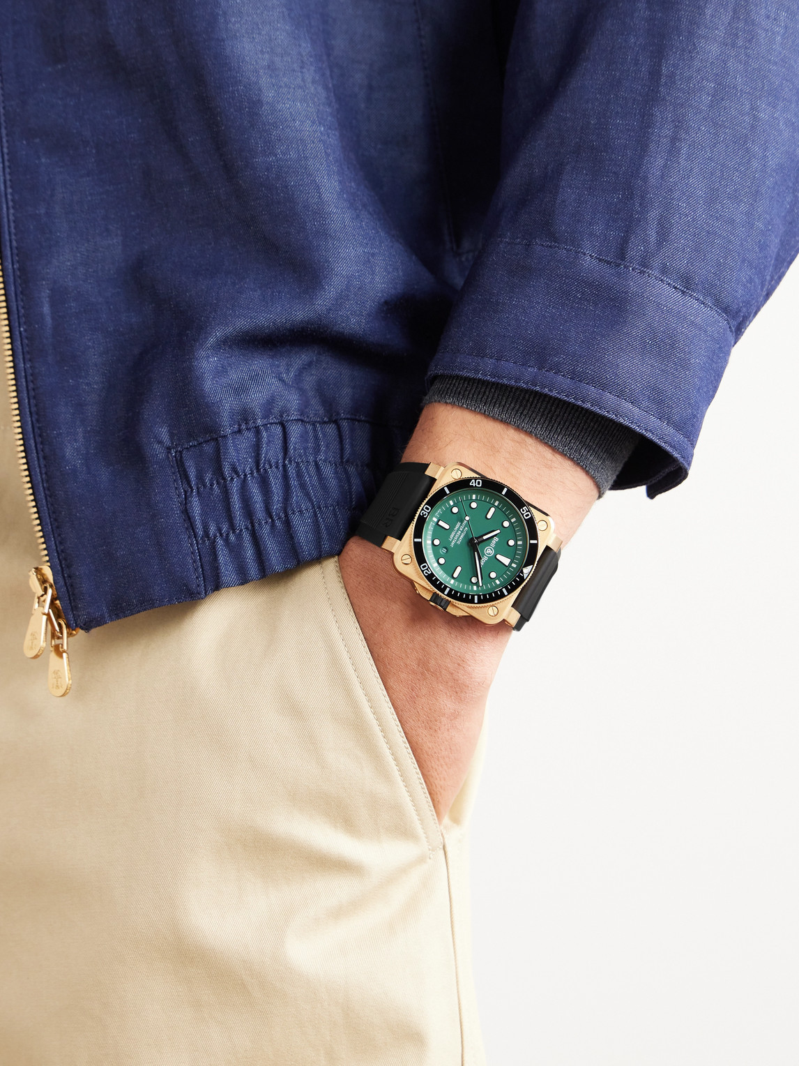 BR 03-92 Diver Limited Edition Automatic Bronze Watch, Ref. BR0392-D-LT-BR/SRB — 2