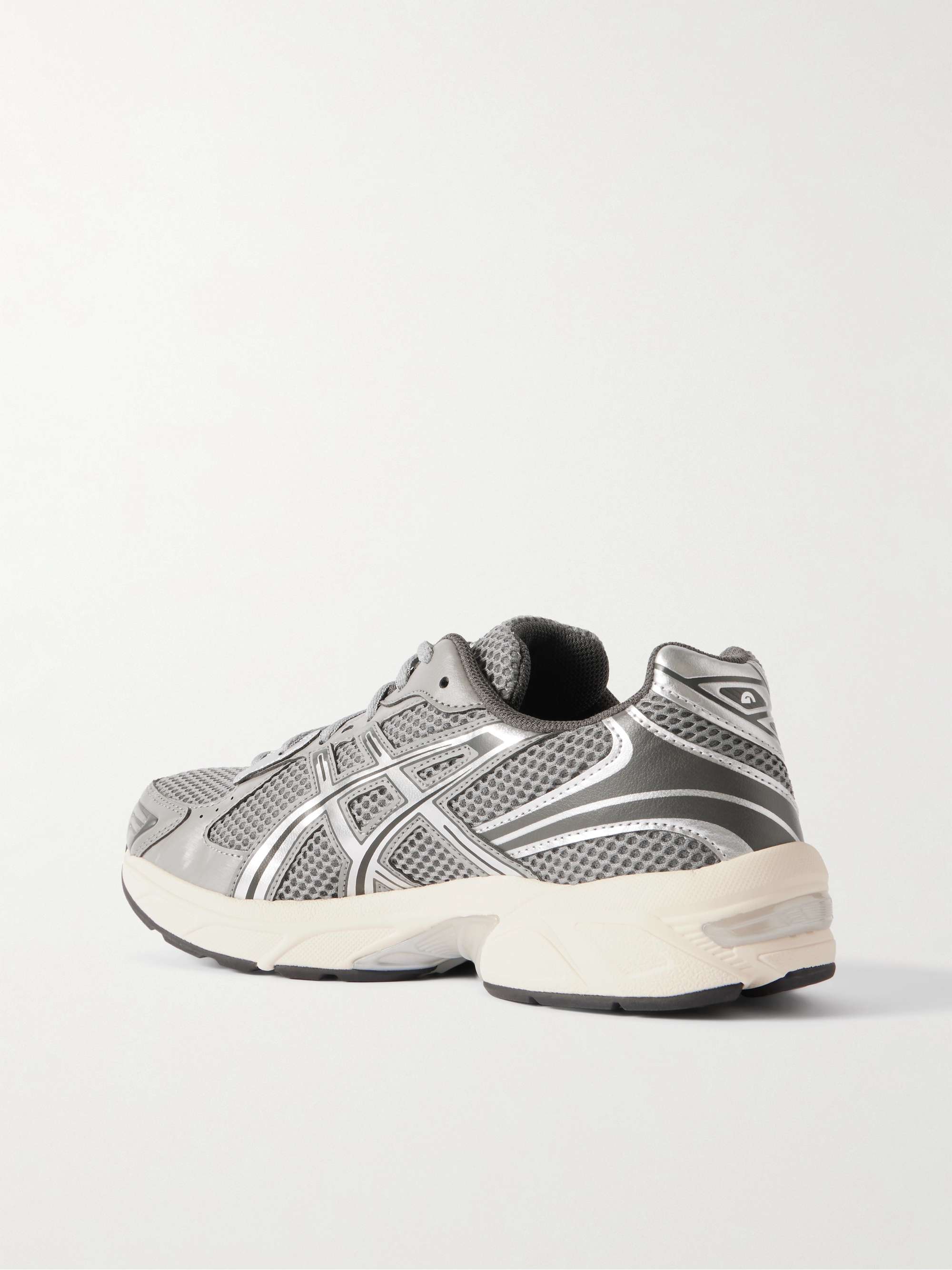 ASICS GEL-1130™ Faux Leather-Trimmed Mesh Sneakers