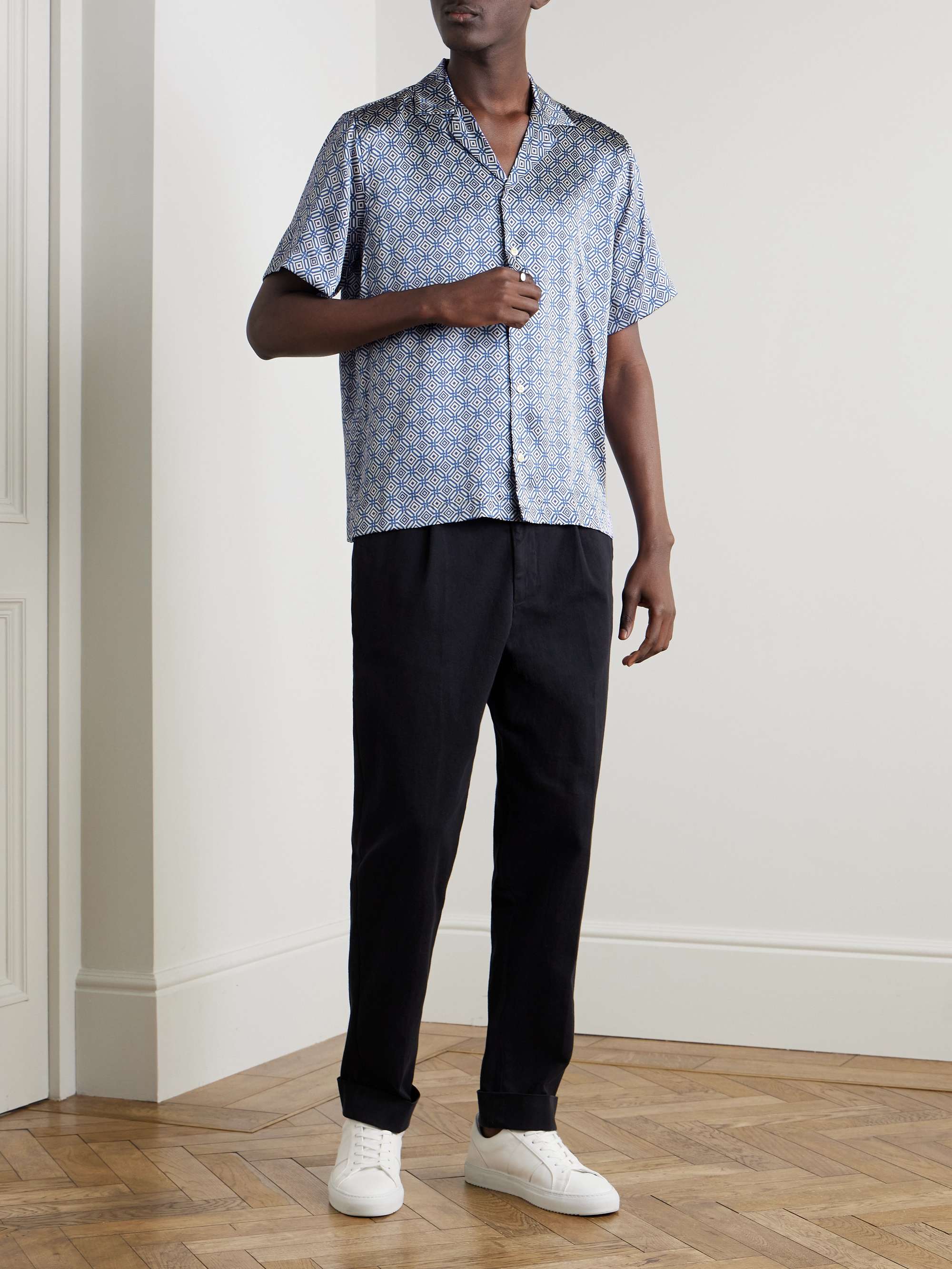 WACKO MARIA + Gramicci Straight-Leg Belted Leopard-Print