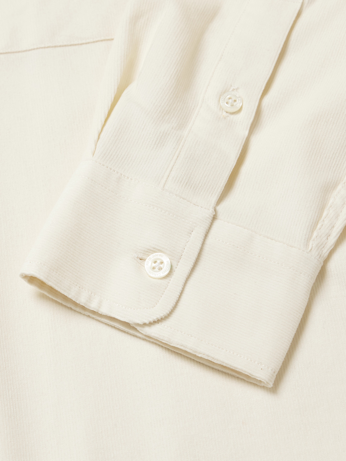 Frescobol Carioca Telles Cotton Flannel Relaxed Fit Shirt Ecru In Neutrals