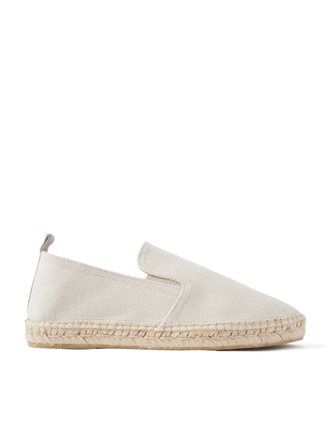 Shop Frescobol Carioca Emmanuel Recycled-linen Espadrilles In White