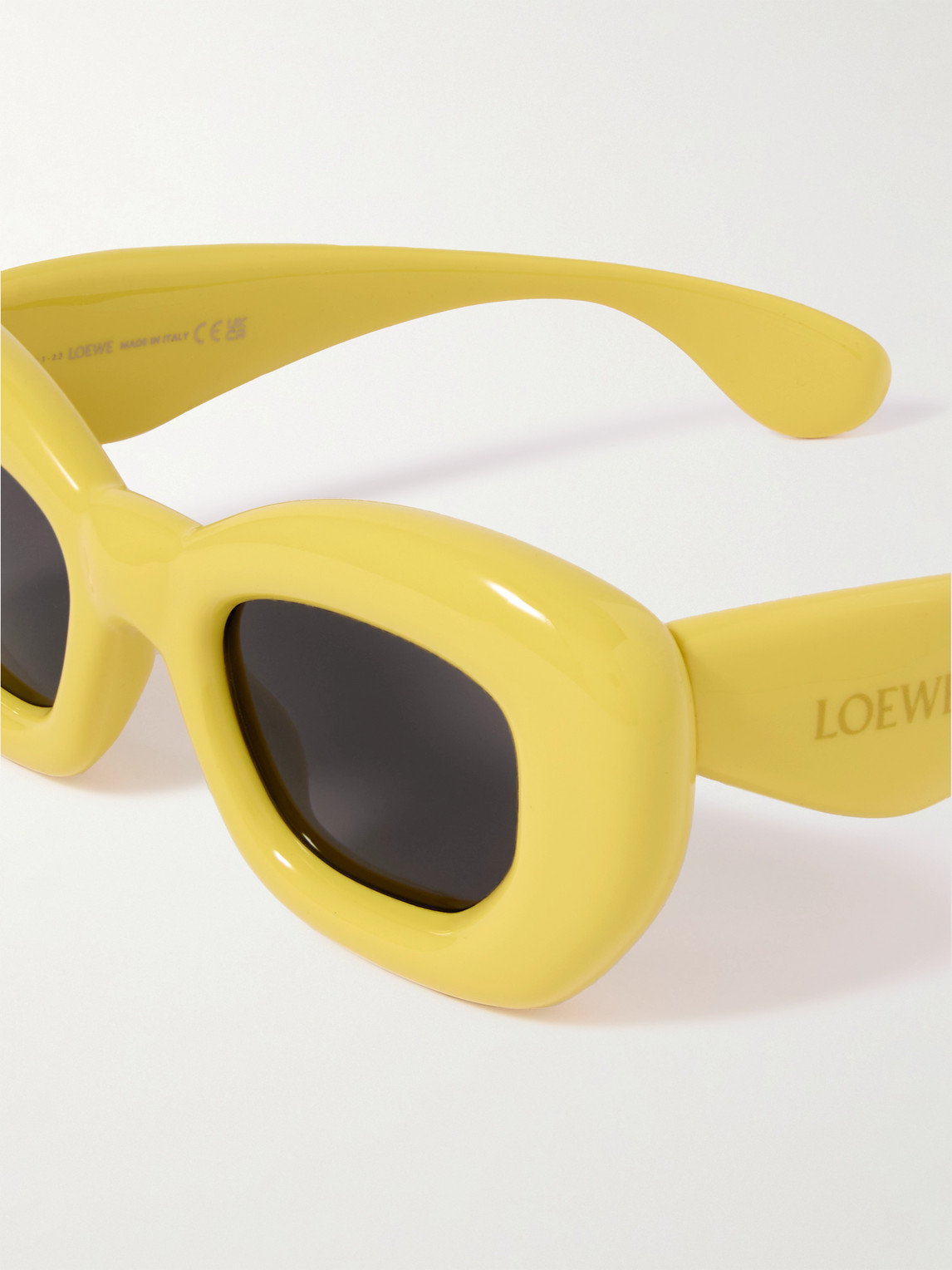 LOEWE INFLATED SQUARE-FRAME ACETATE SUNGLASSES
