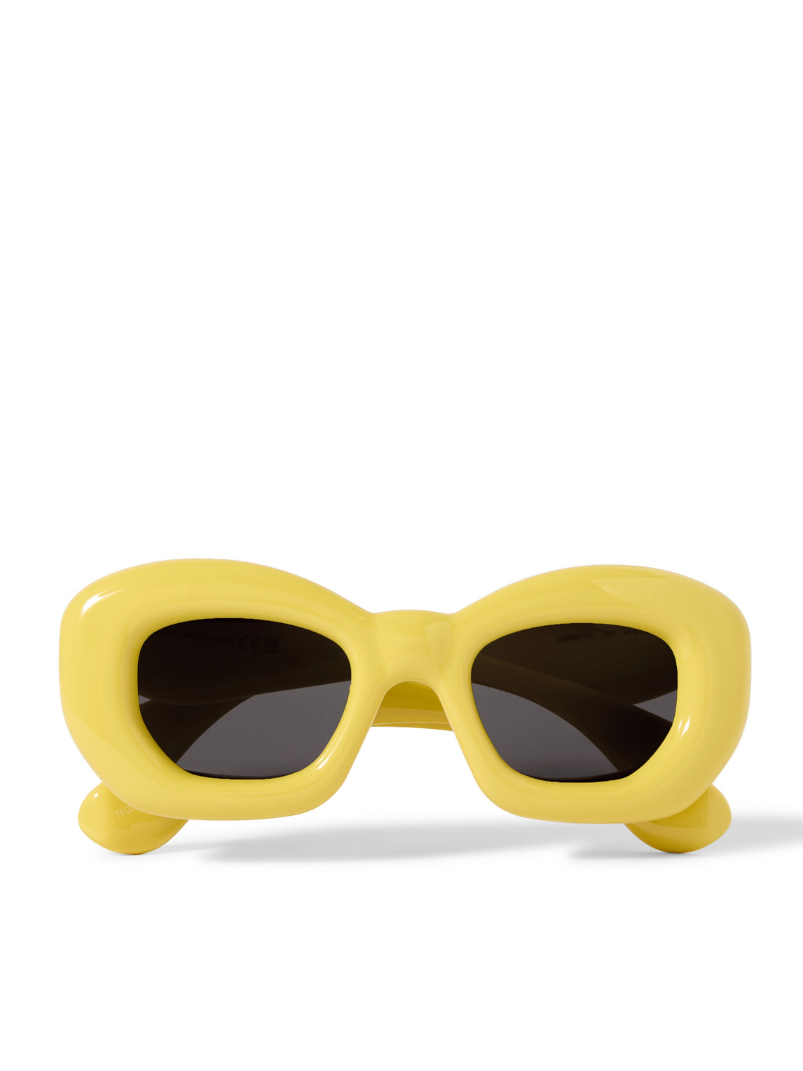LOEWE INFLATED SQUARE-FRAME ACETATE SUNGLASSES