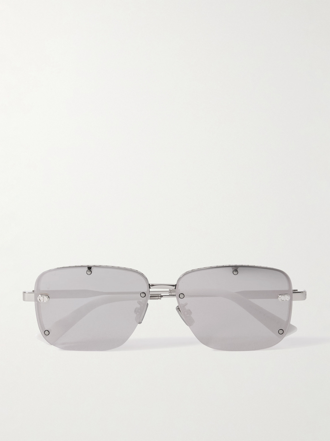DIOR Eyewear NeoDior S4U Rectangle-Frame Gunmetal-Tone Sunglasses - Men