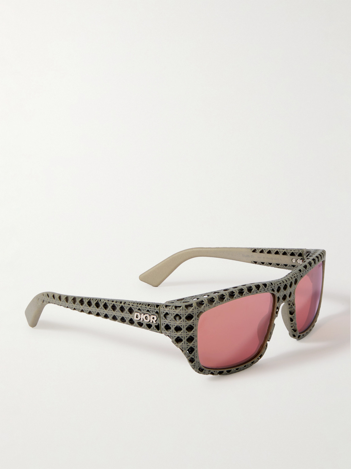 Dior 3d S1i Square-frame Textured-acetate Sunglasses In Neutrals