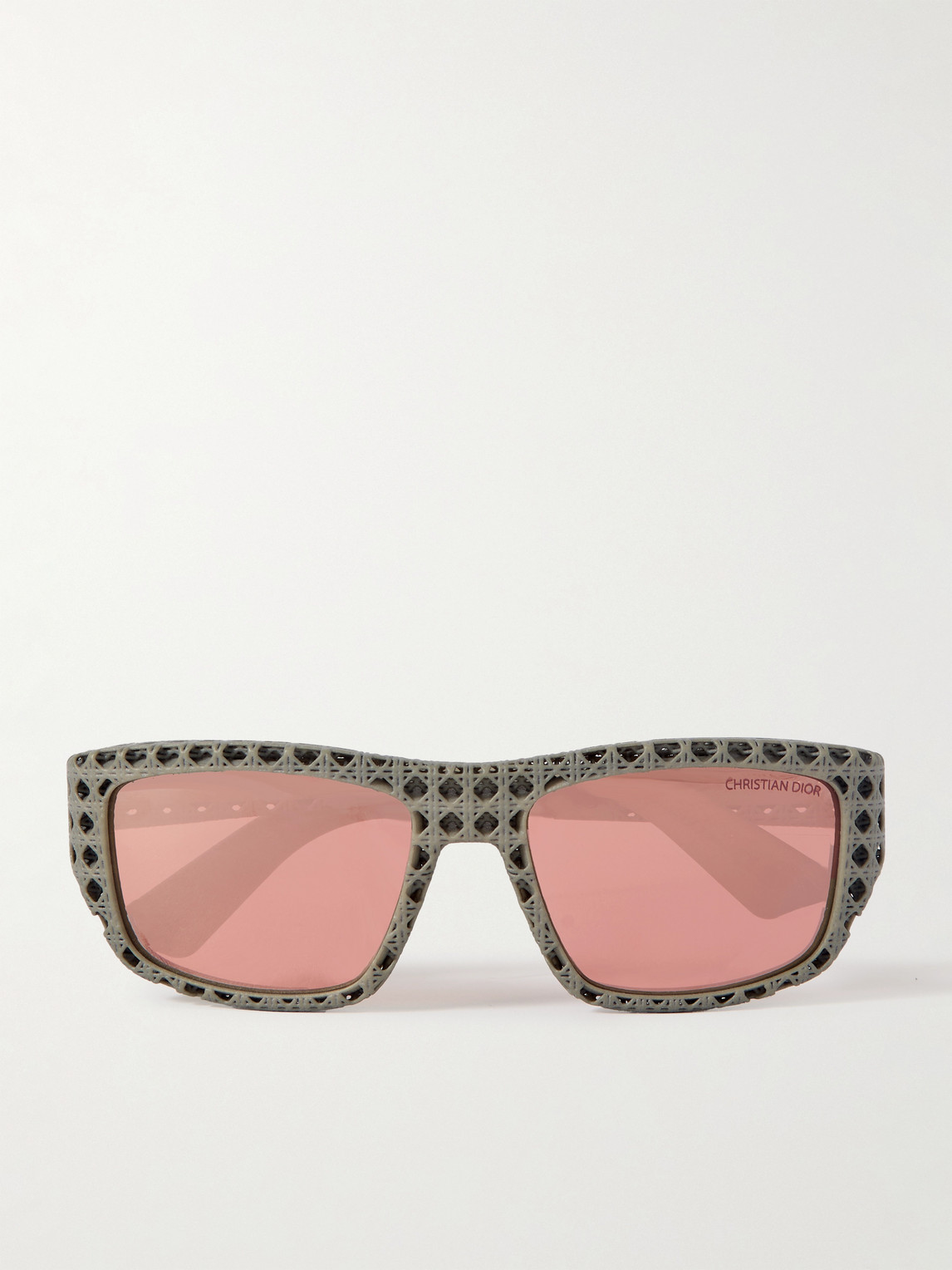 DIOR Eyewear Dior3D S1I Square-Frame Textured-Acetate Sunglasses - Men