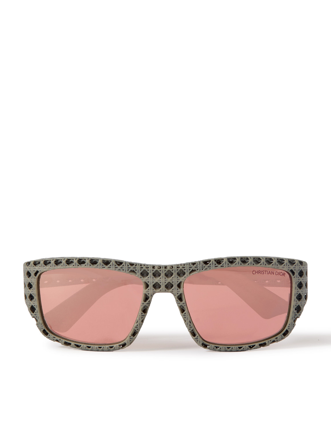 Dior 3d S1i Square-frame Textured-acetate Sunglasses In Neutrals