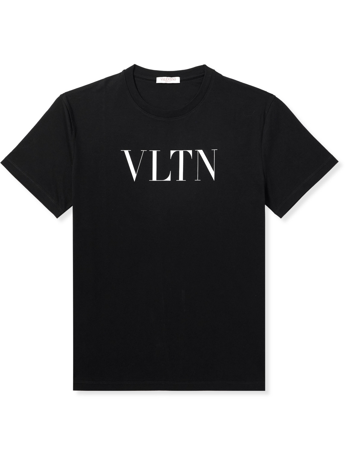 Valentino Vltn Print T-shirt In Black