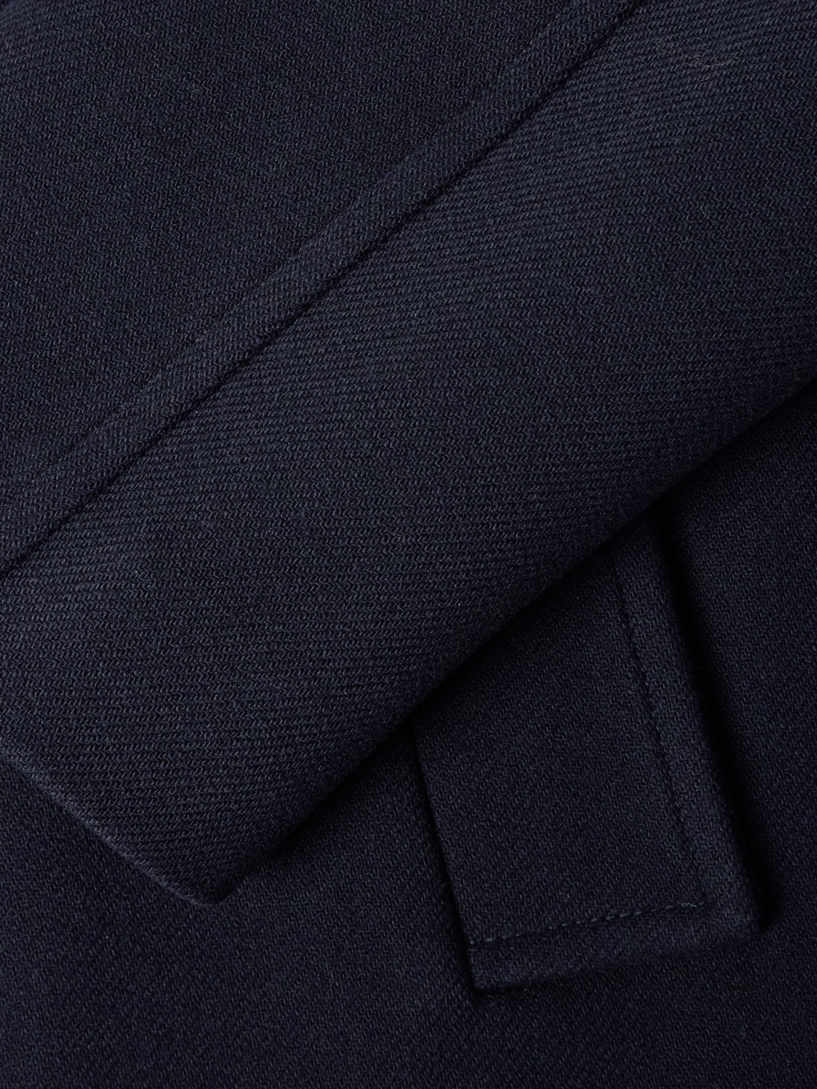 VALENTINO DOUBLE-BREASTED WOOL-TWILL PEACOAT