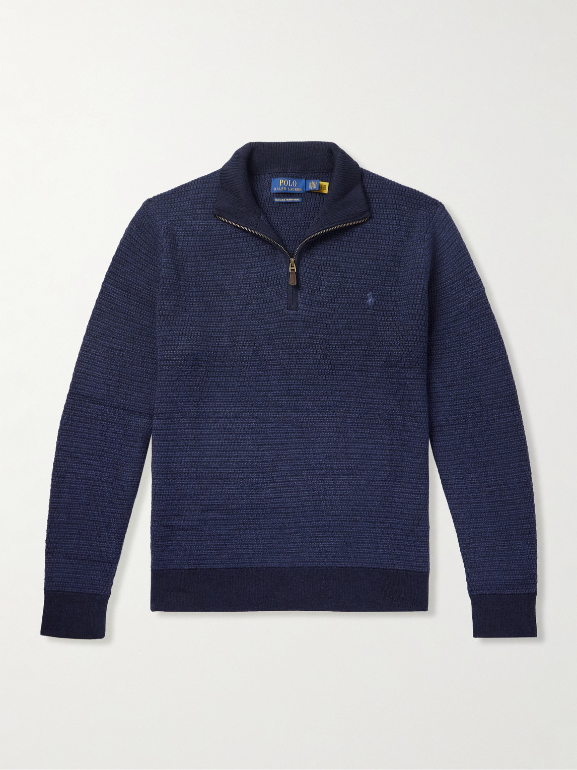 Polo Ralph Lauren Logo-Embroidered Merino Wool Half-Zip weater - Men