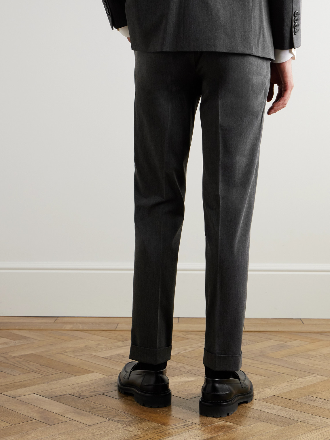 Polo Ralph Lauren Chester Tapered Twill Suit Trousers In Gray