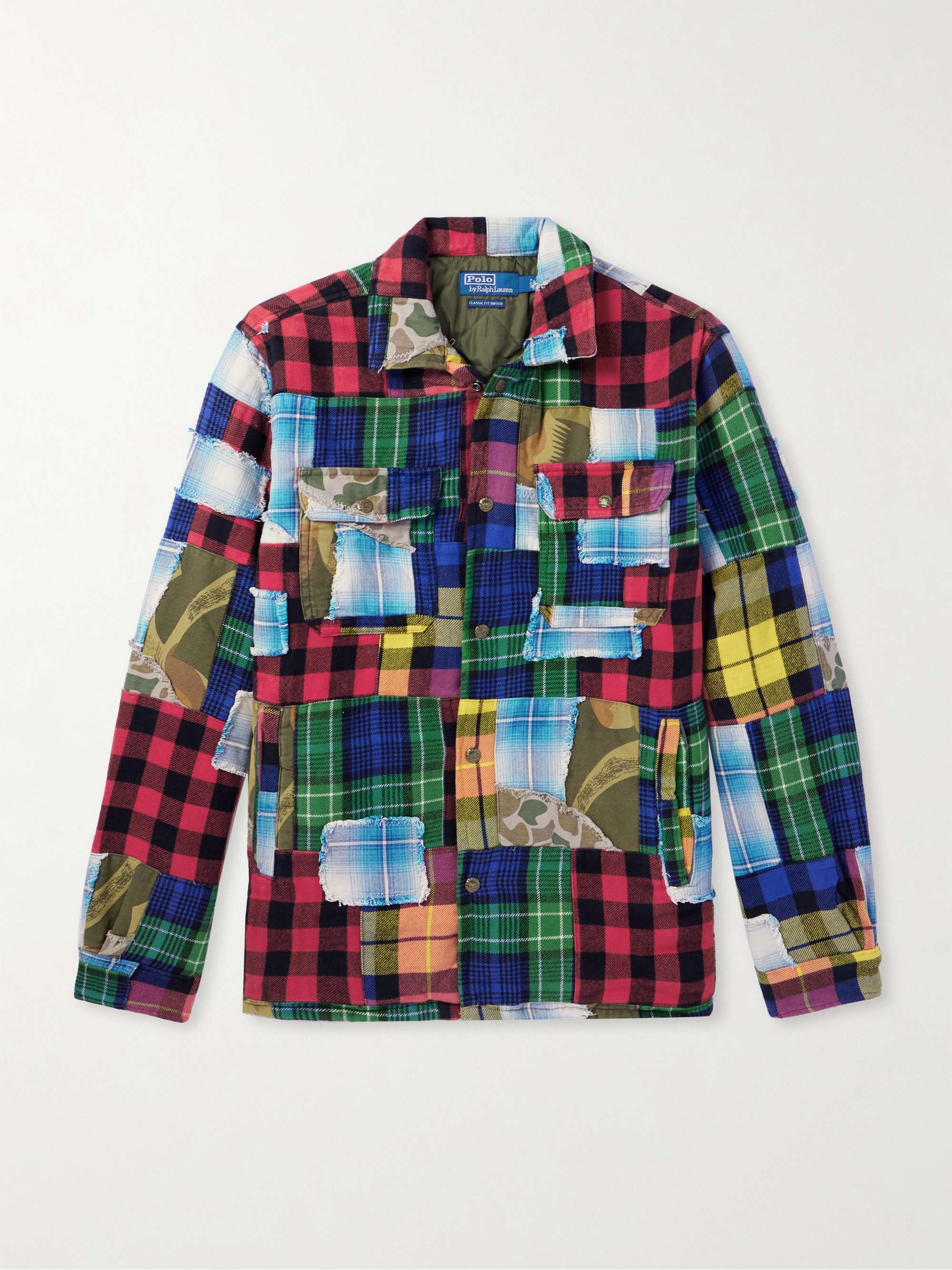 POLO RALPH LAUREN Patchwork Printed Cotton Flannel Overshirt for Men MR PORTER