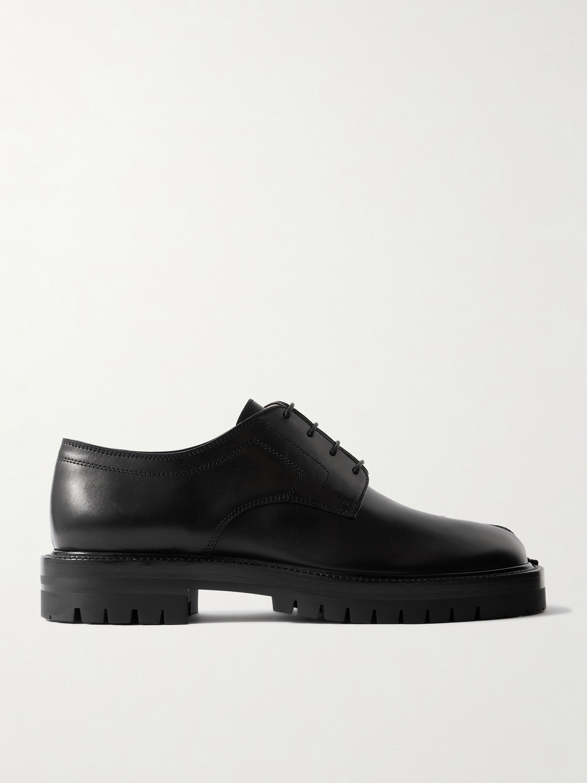 Tabi Split-Toe Leather Derby Shoes