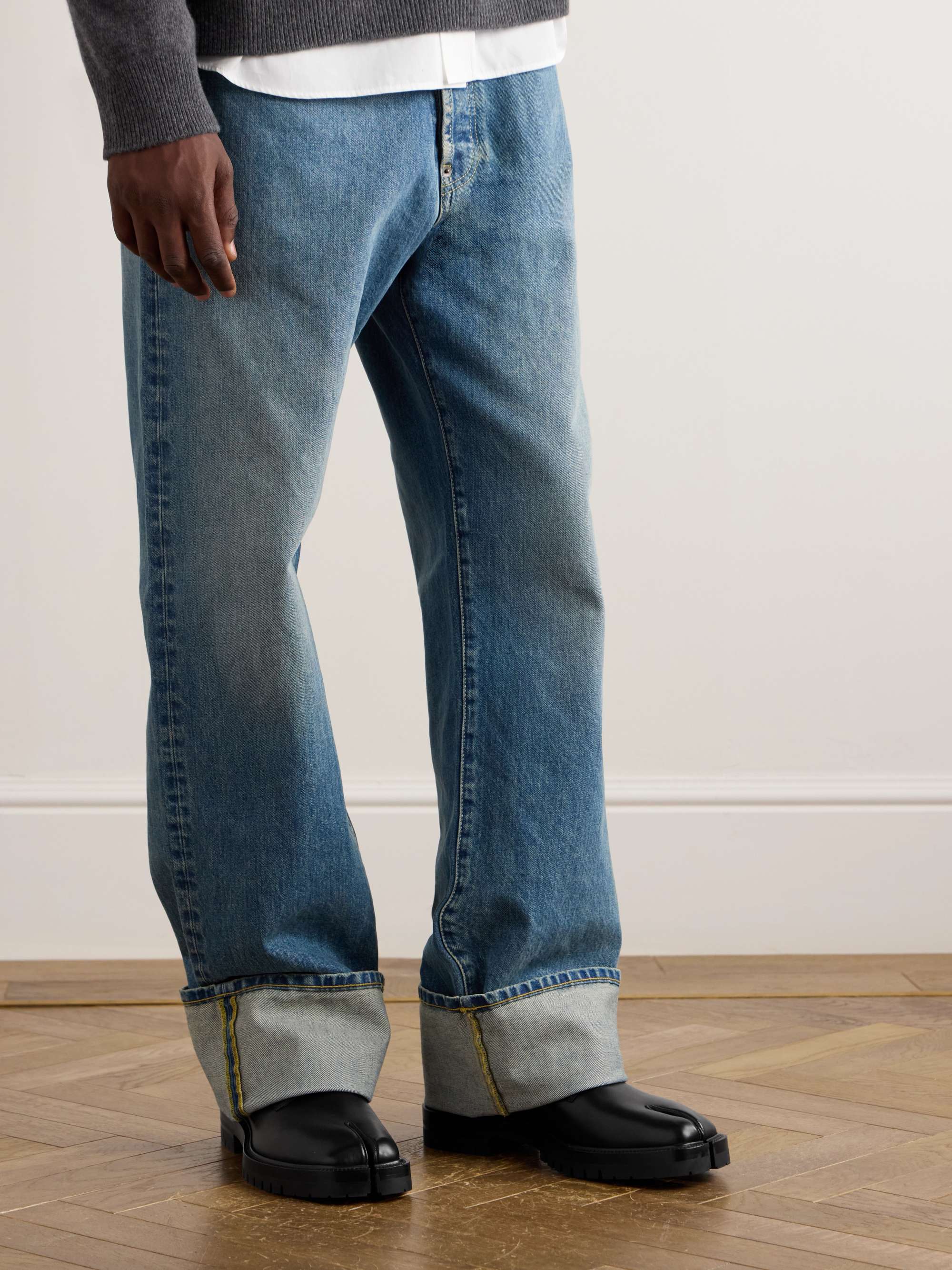 MAISON MARGIELA Tabi Split-Toe Leather Derby Shoes for Men MAISON MARGIELA Tabi Split-Toe Leather Derby Shoes for Men