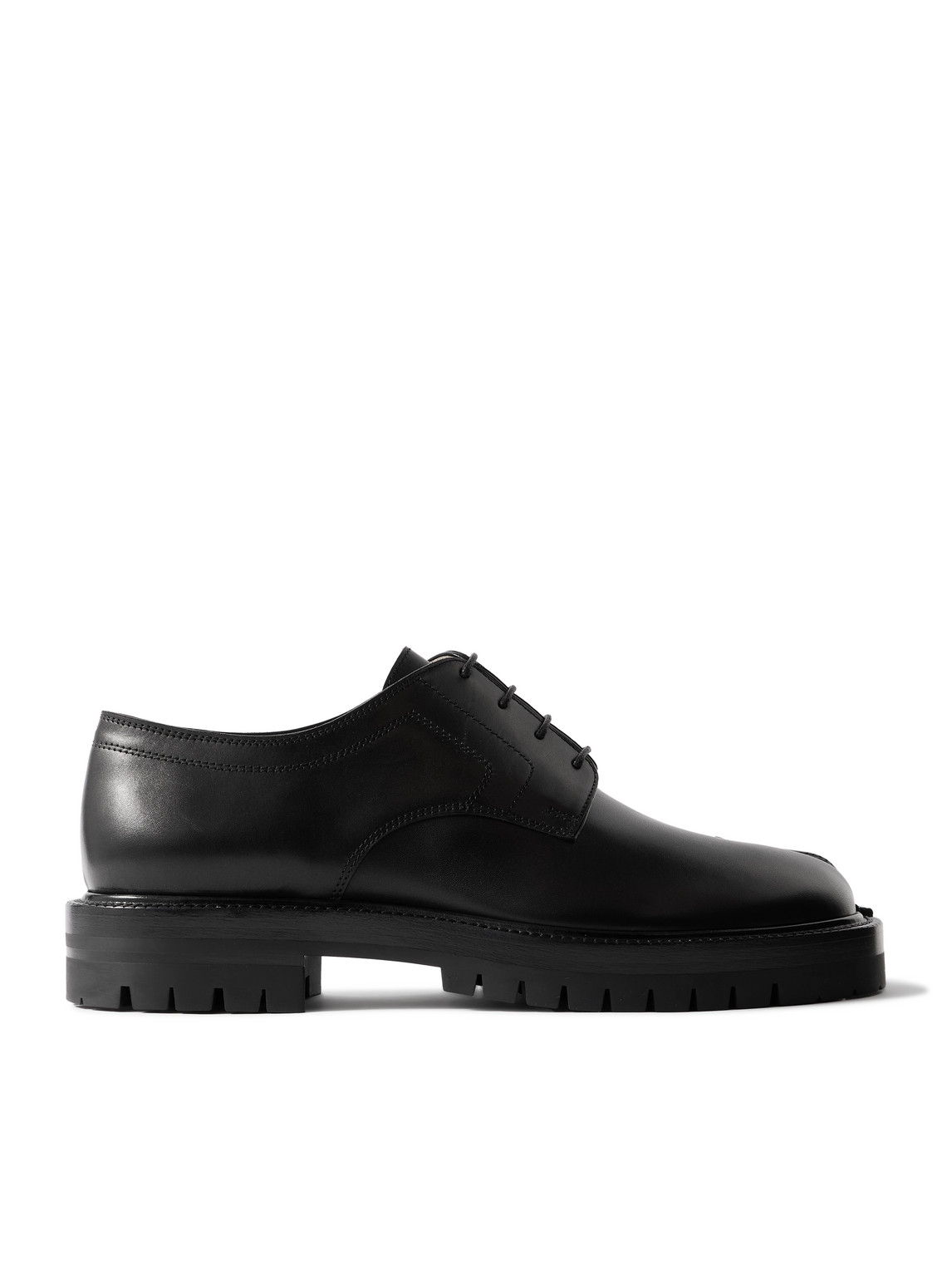 Tabi Split-Toe Leather Derby Shoes